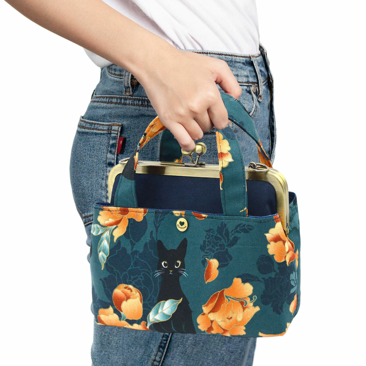 20公分ㄇ形光面口金_螺絲款/個【贈三層口金手提斜背包紙型】