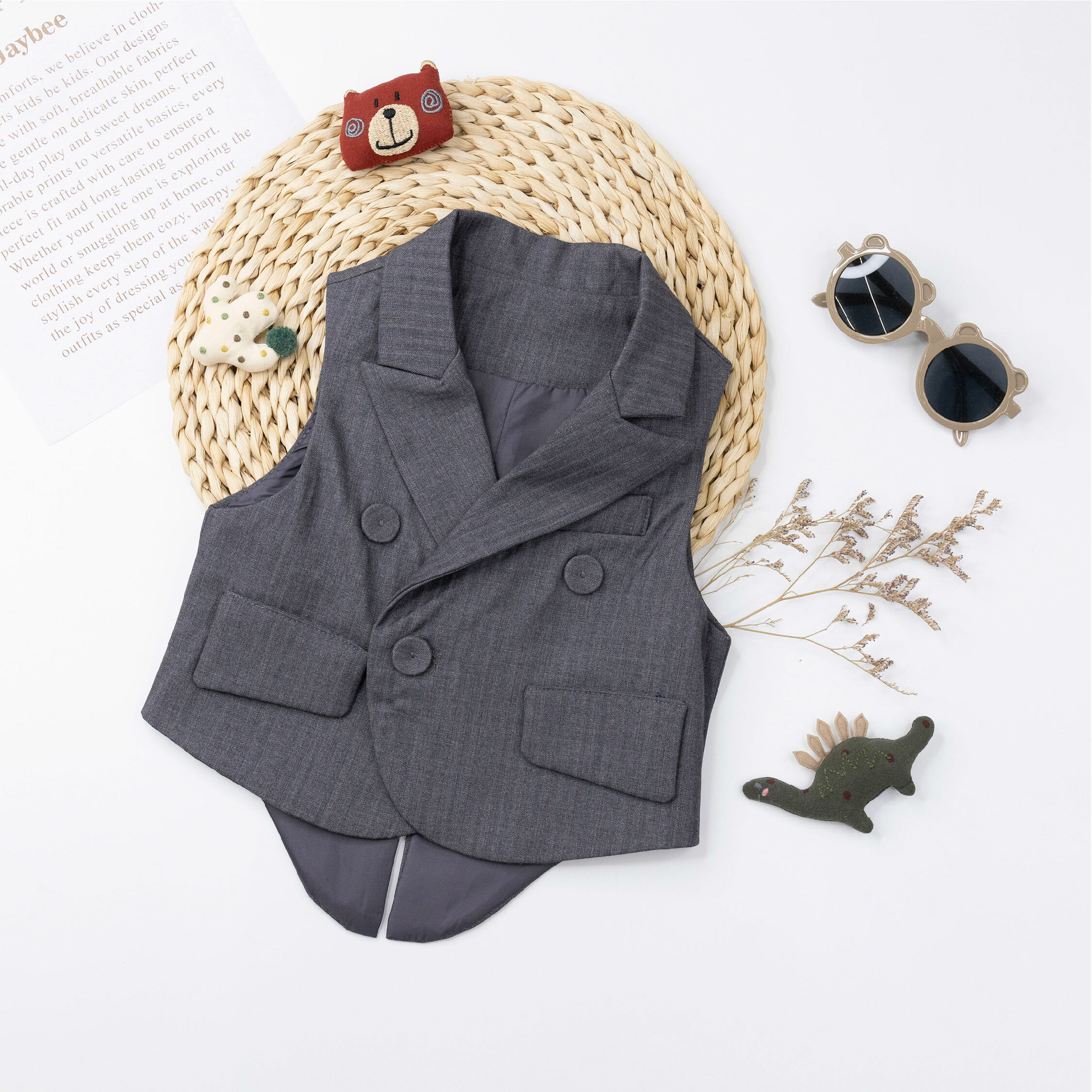 流行童裝【JK0057】俐落紳士長袖西裝四件組套裝