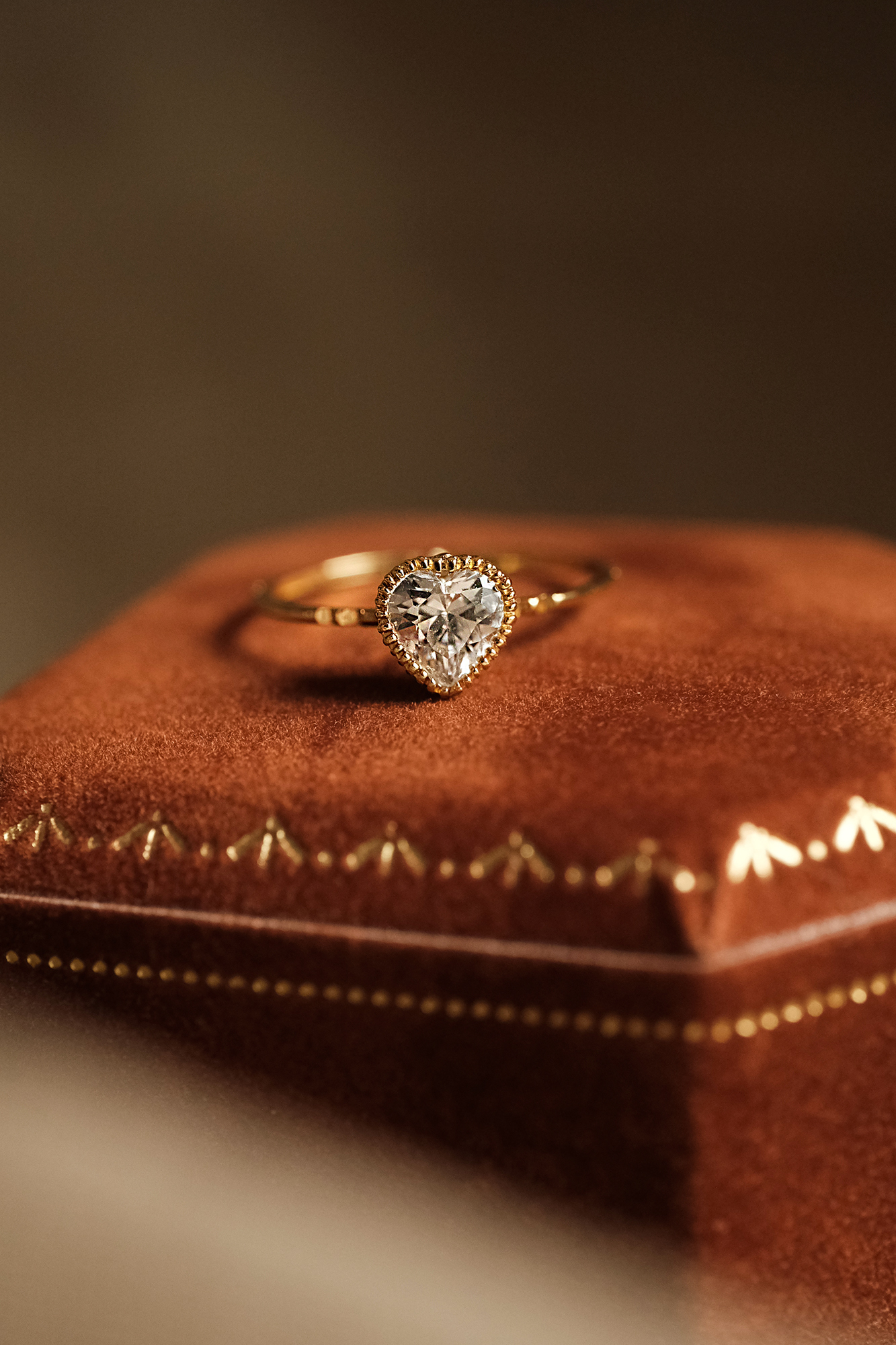 18KGP 月光寶盒戒指-愛心款