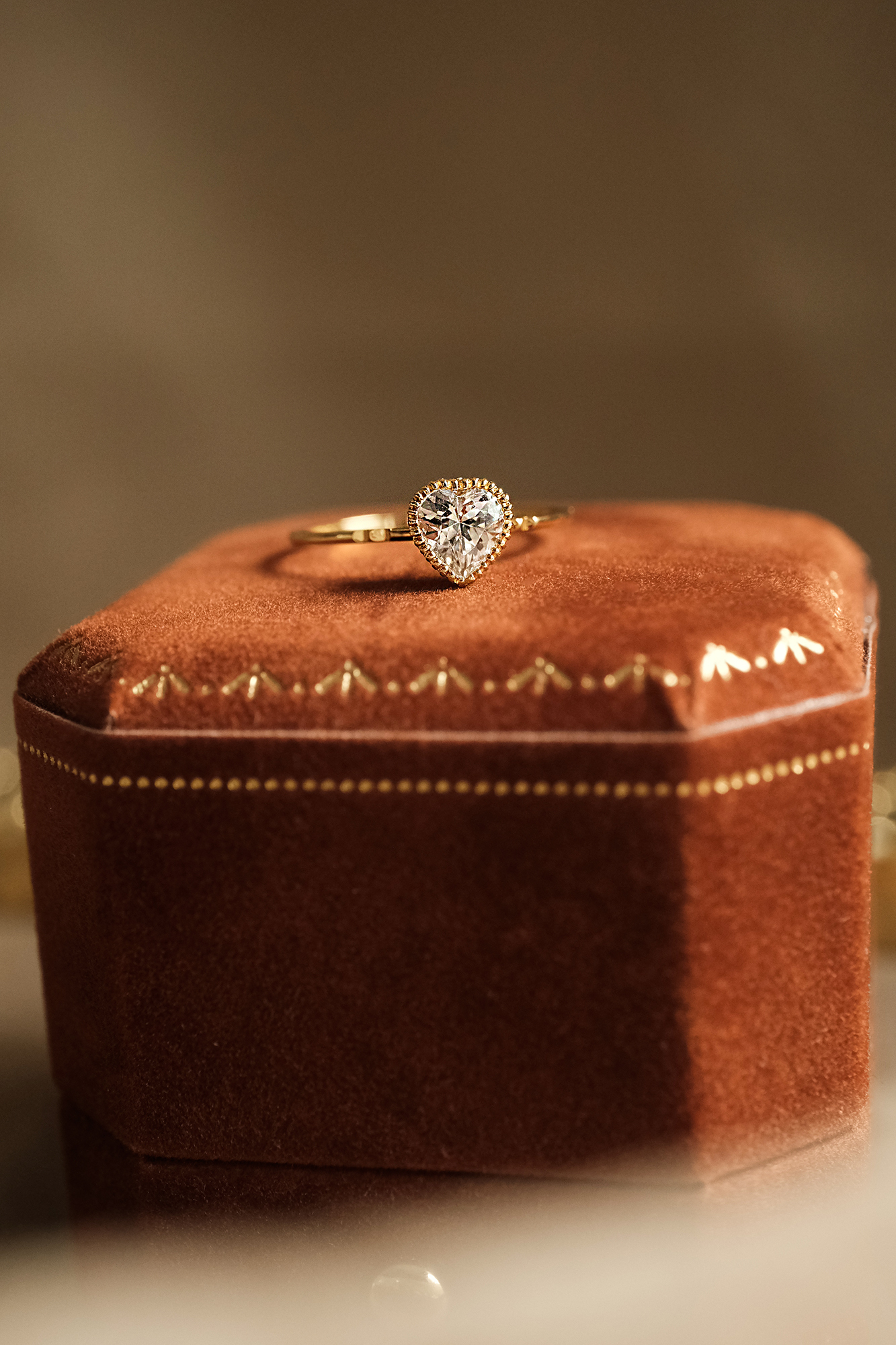 18KGP 月光寶盒戒指-愛心款