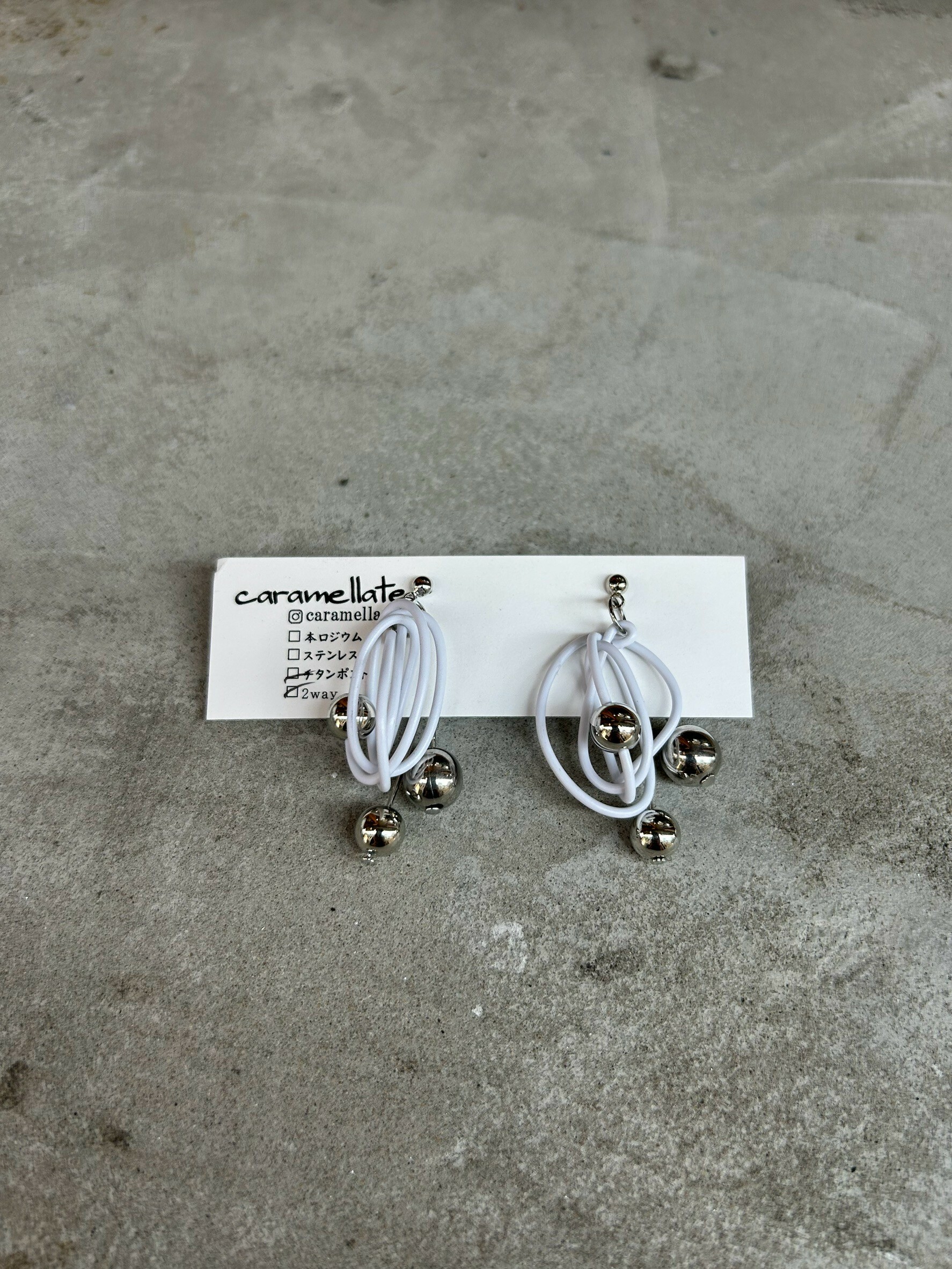 [caramellate] 兩用 | 電線耳環 | 耳針 | NO.25