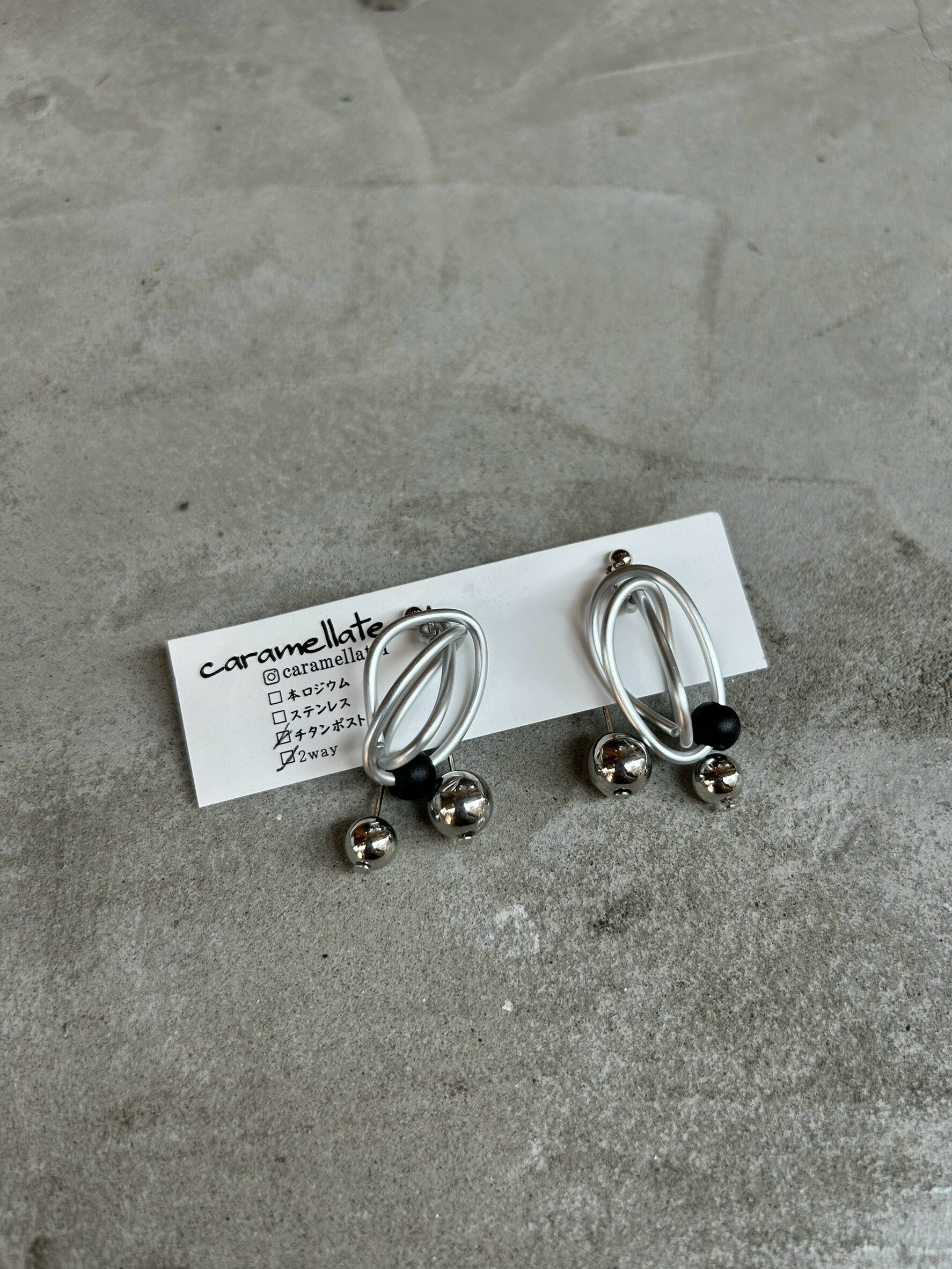 [caramellate] 兩用 | 電線耳環 | 耳針 | NO.26