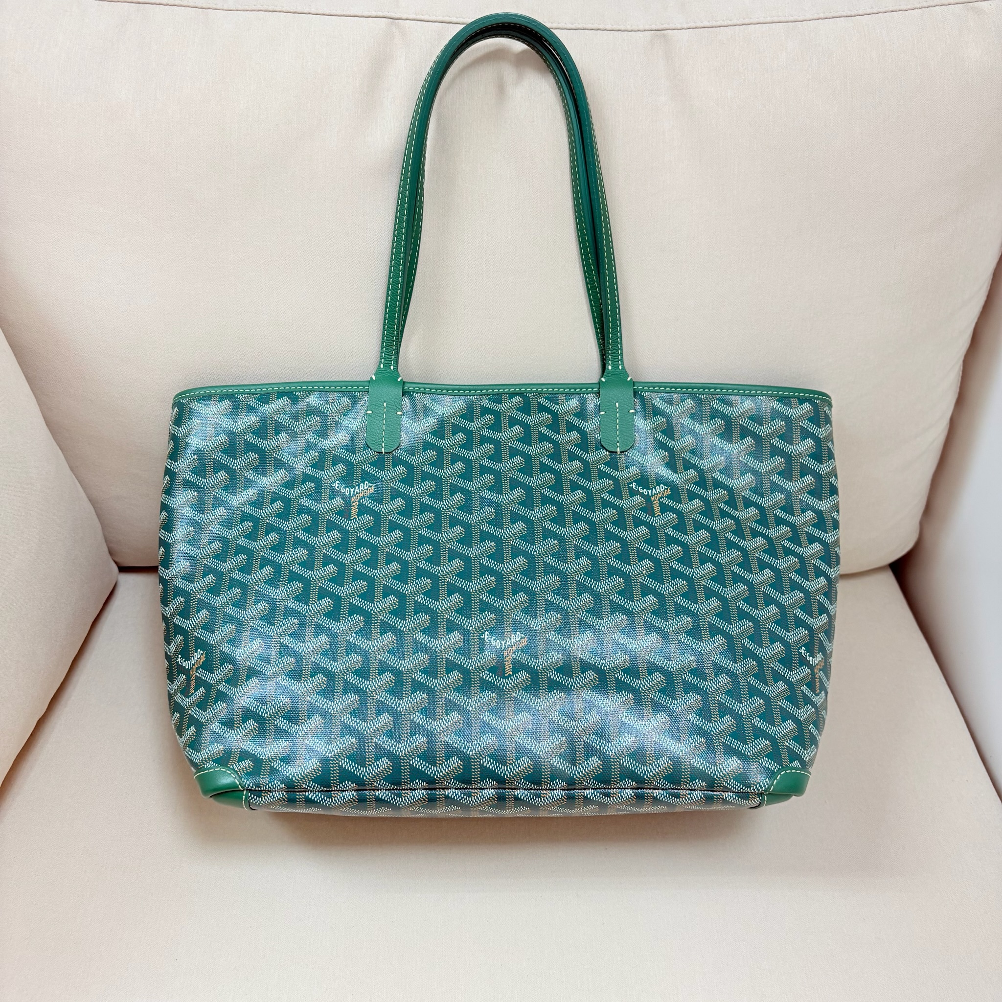 Goyard Tote Bag - Green / Shw