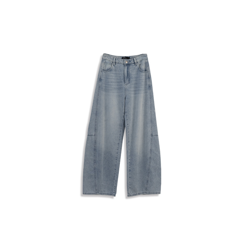 Tapered jeans with textured panels S/M/L【04011785】in stock+pre-order
