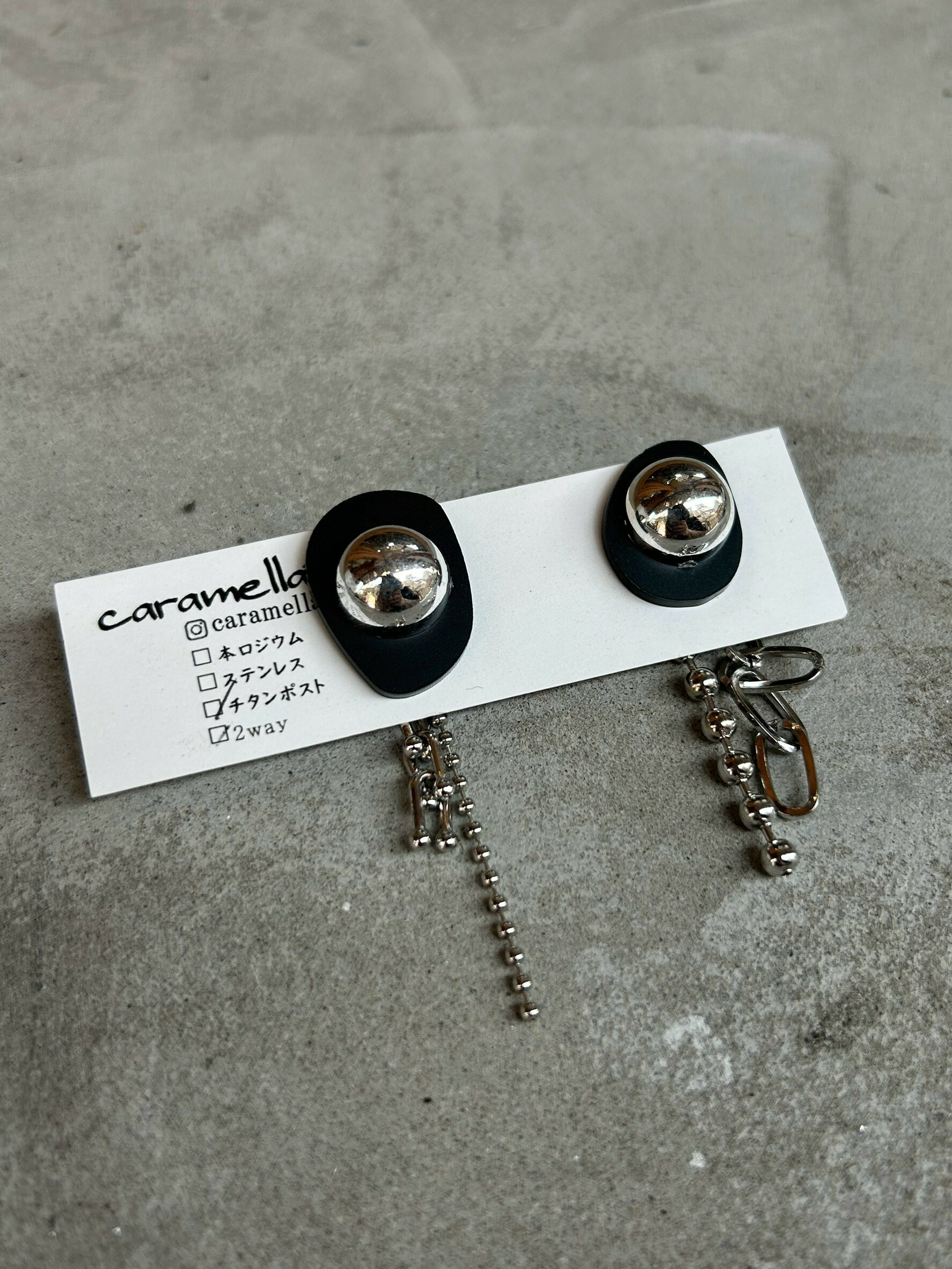 [caramellate] 壓克力耳環 | 耳針 | NO.30