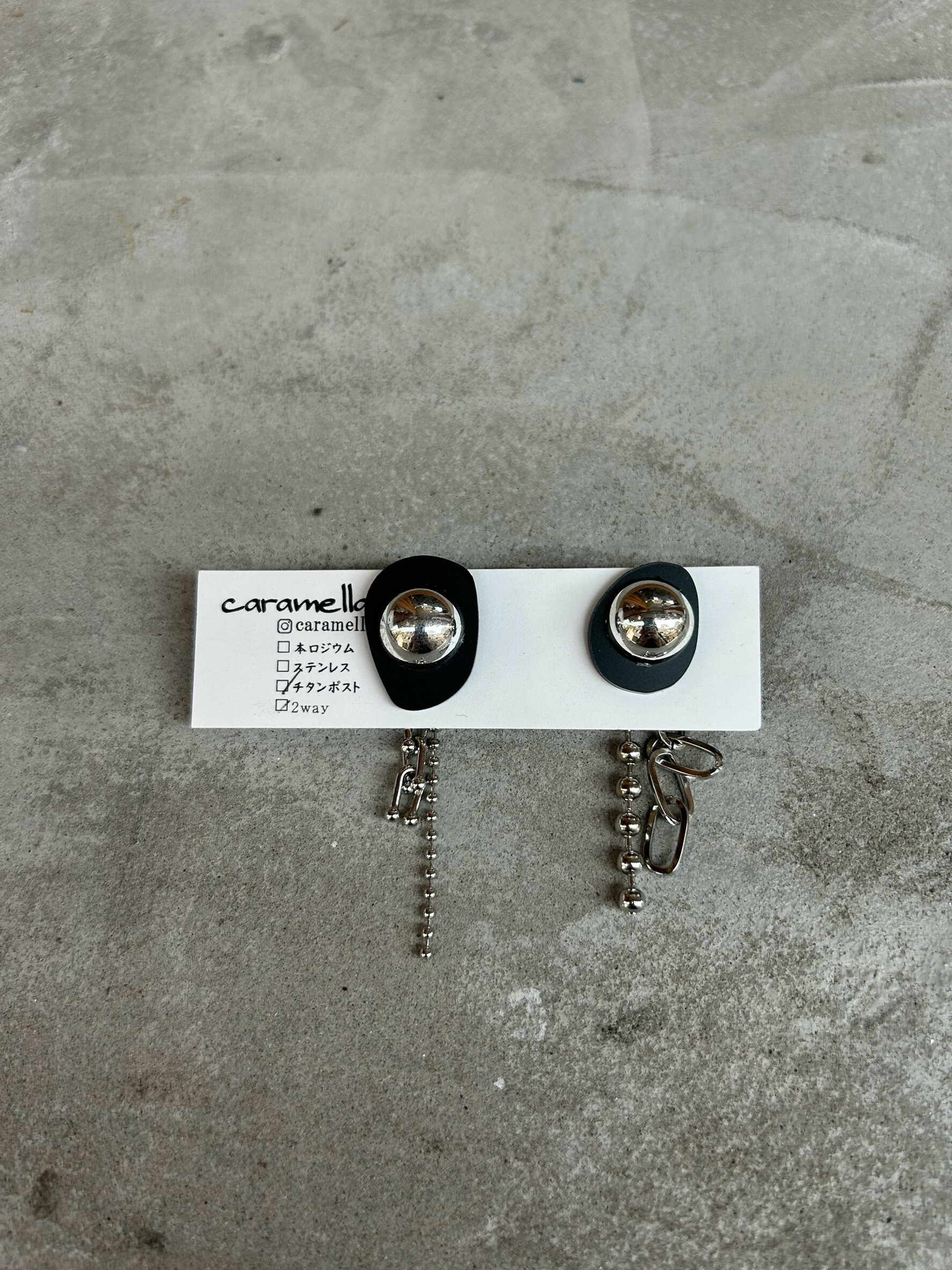 [caramellate] 壓克力耳環 | 耳針 | NO.30