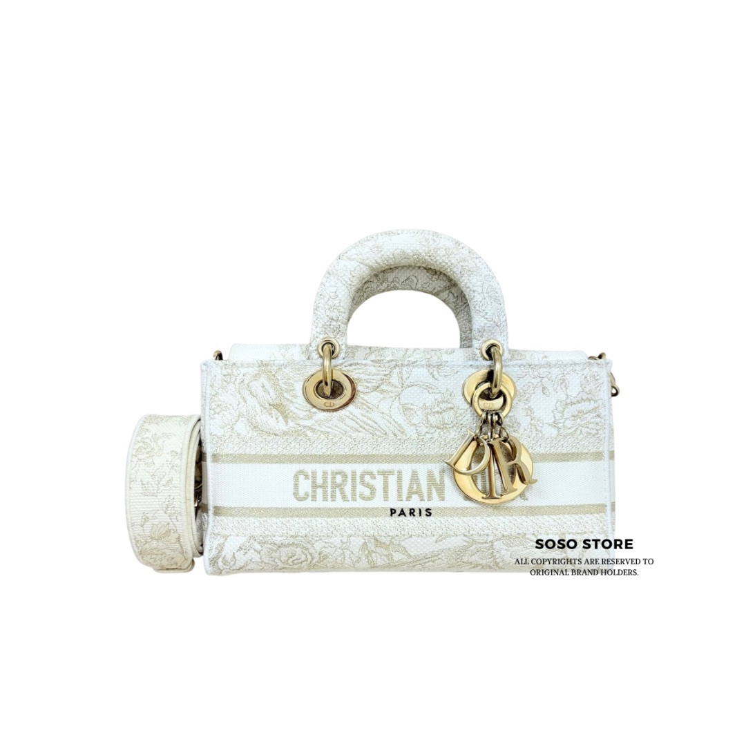 Dior DJoy Bag - White / Ghw