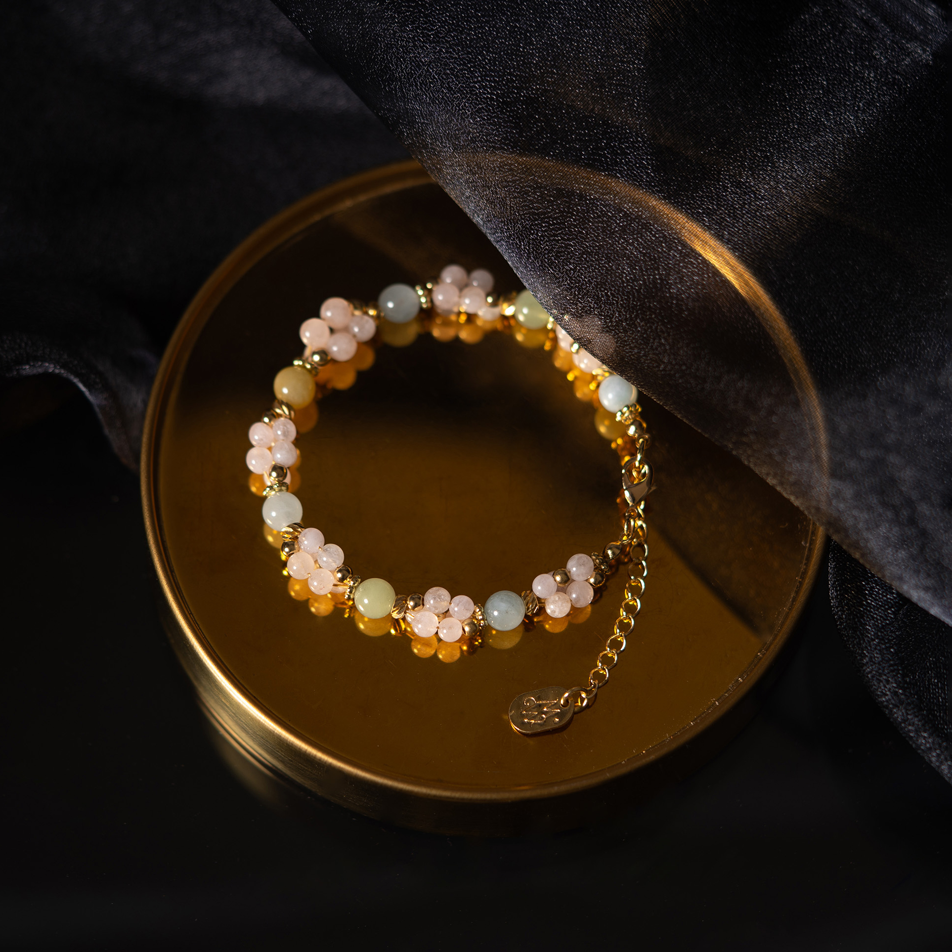 華爾滋之夢｜摩根石鏈條手鍊 B0018