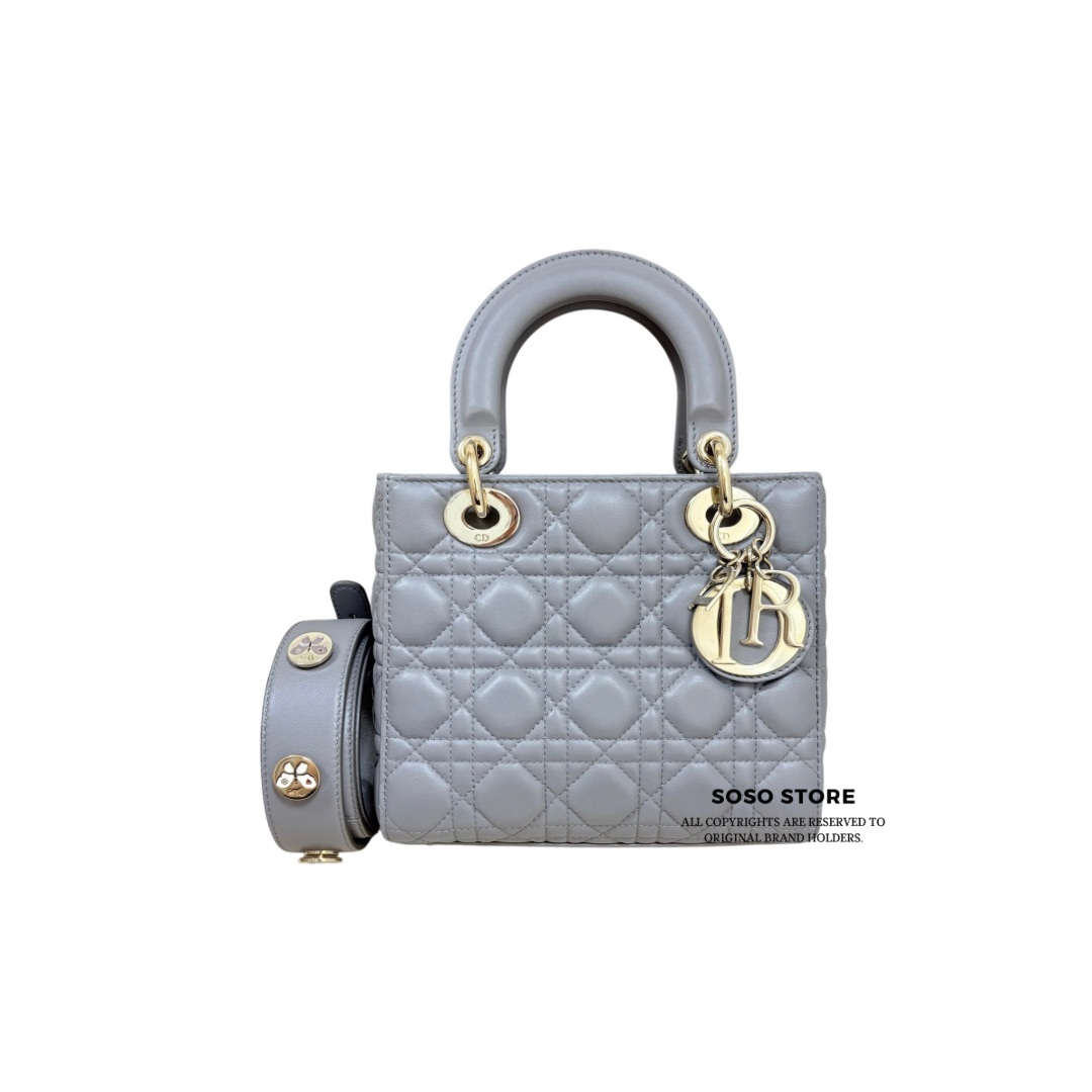 Lady Lady Dior Small Bag - Grey / Ghw