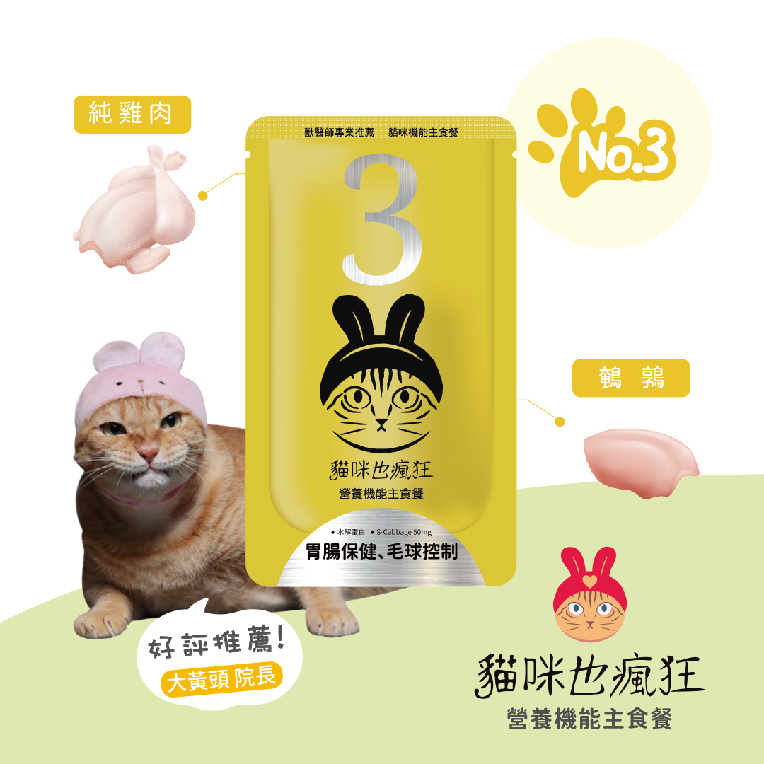 【貓咪也瘋狂】No.3｜ 胃腸保健 毛球控制