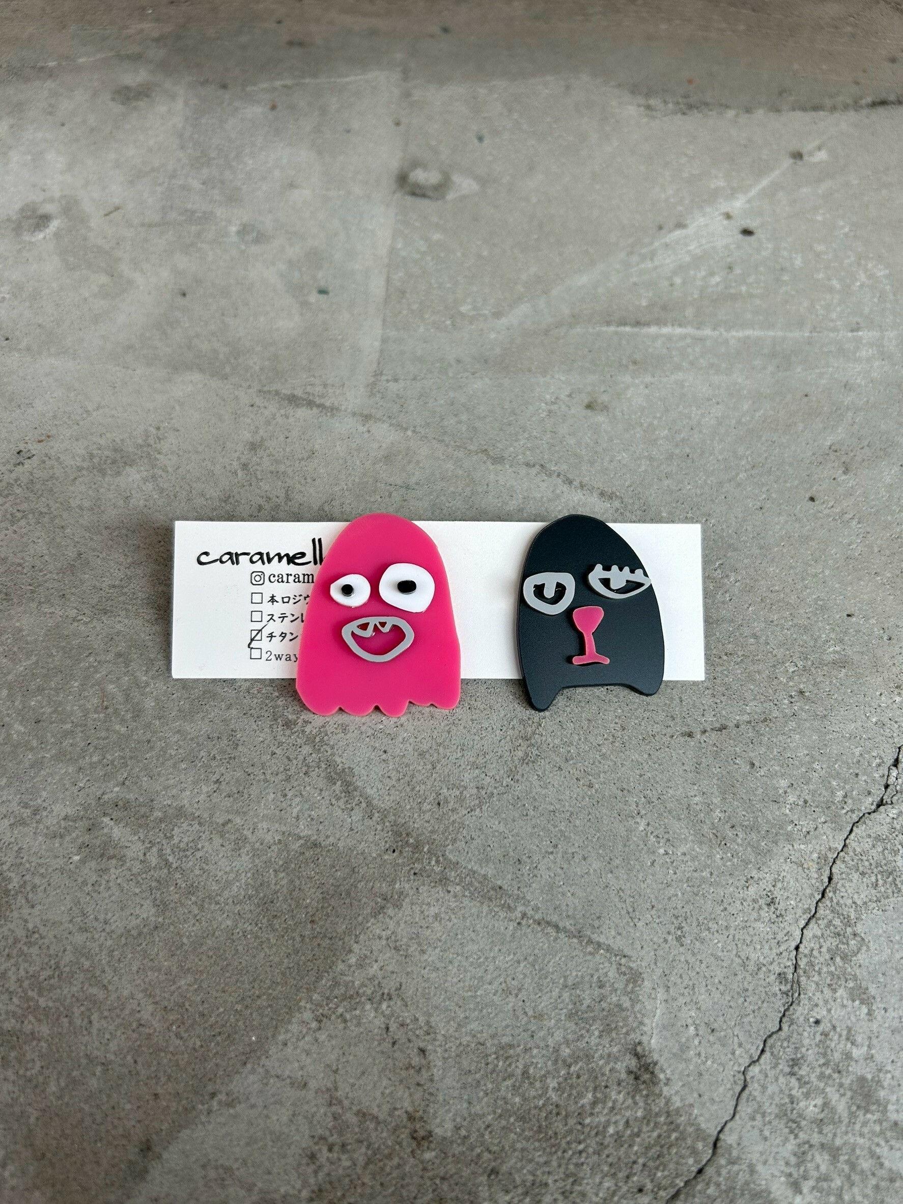 [caramellate] 怪趣表情耳環 | 耳針 | NO.36