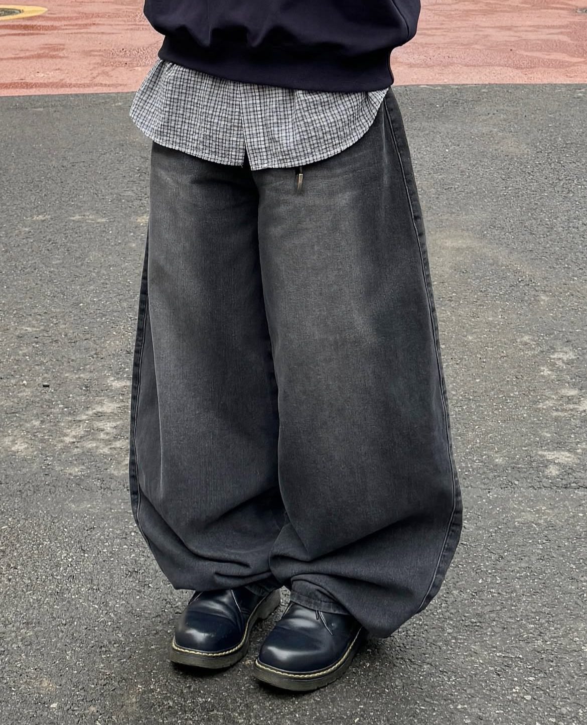 【代購】韓國選貨 Standard error. 水洗闊腿牛仔氣球褲 5色