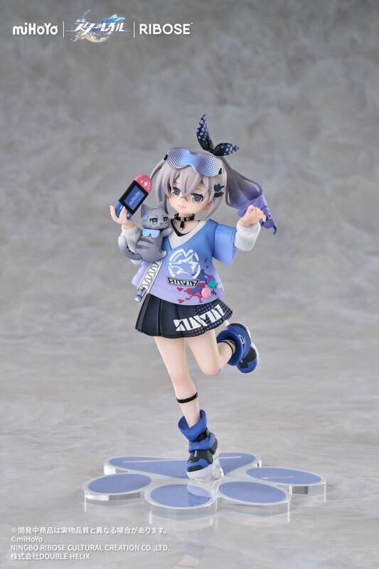 RIBOSE RISE UP+ Honkai: Star Rail Chibi Cat Series Figure Silver Wolf Ver. Complete Figure Provisional