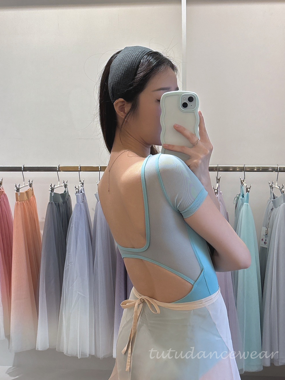 以色列 LULLI【LL-LUB902 短袖挖背舞衣】可放胸墊