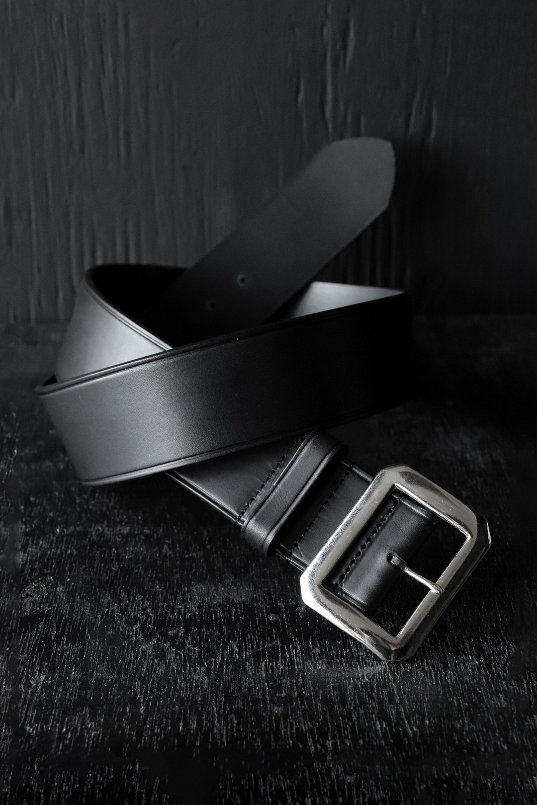 Black Sign Plain Belt with North & Judd co., Buckle (1950s N.O.S) / Black