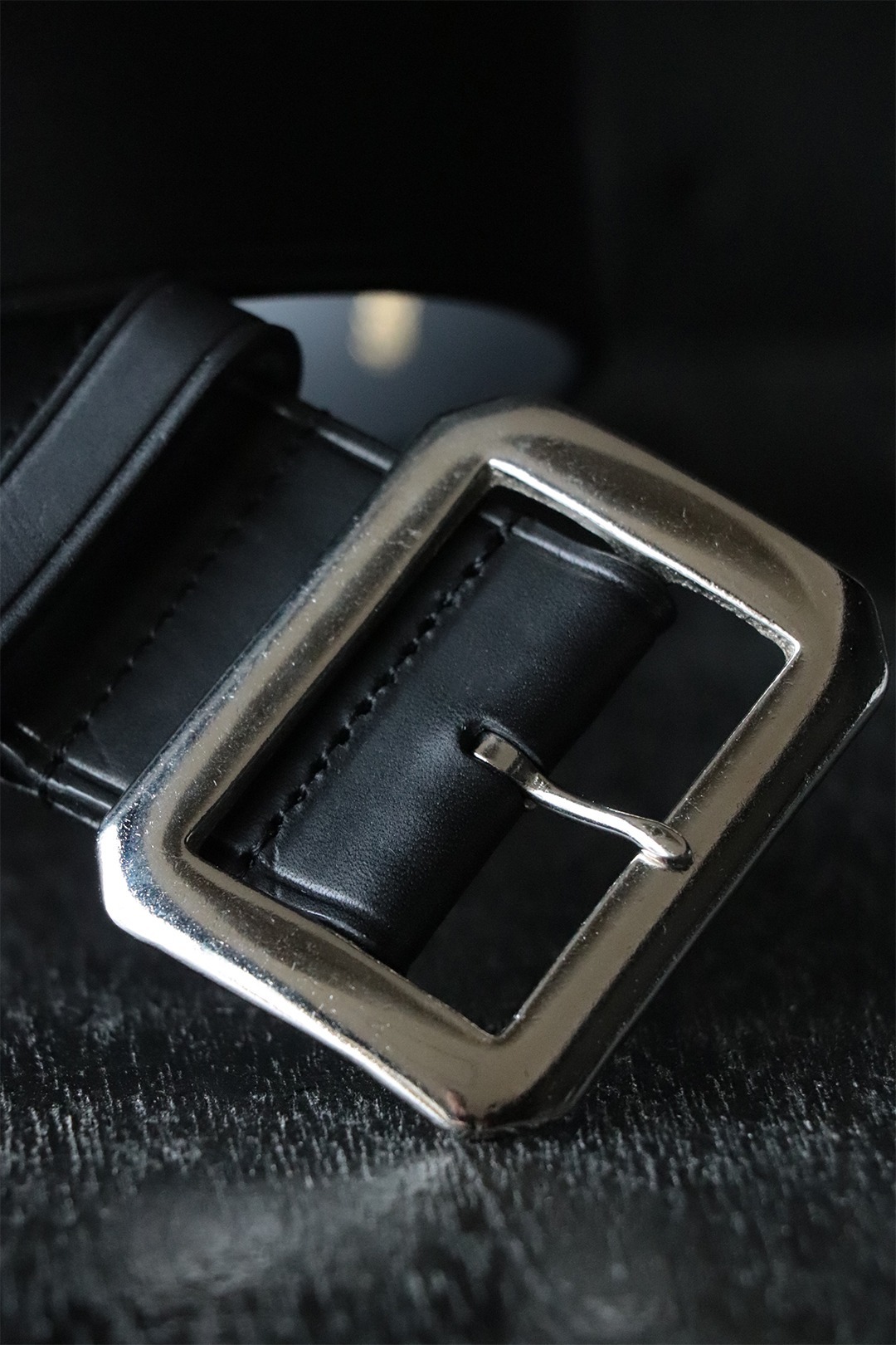 Black Sign Plain Belt with North & Judd co., Buckle (1950s N.O.S) / Black