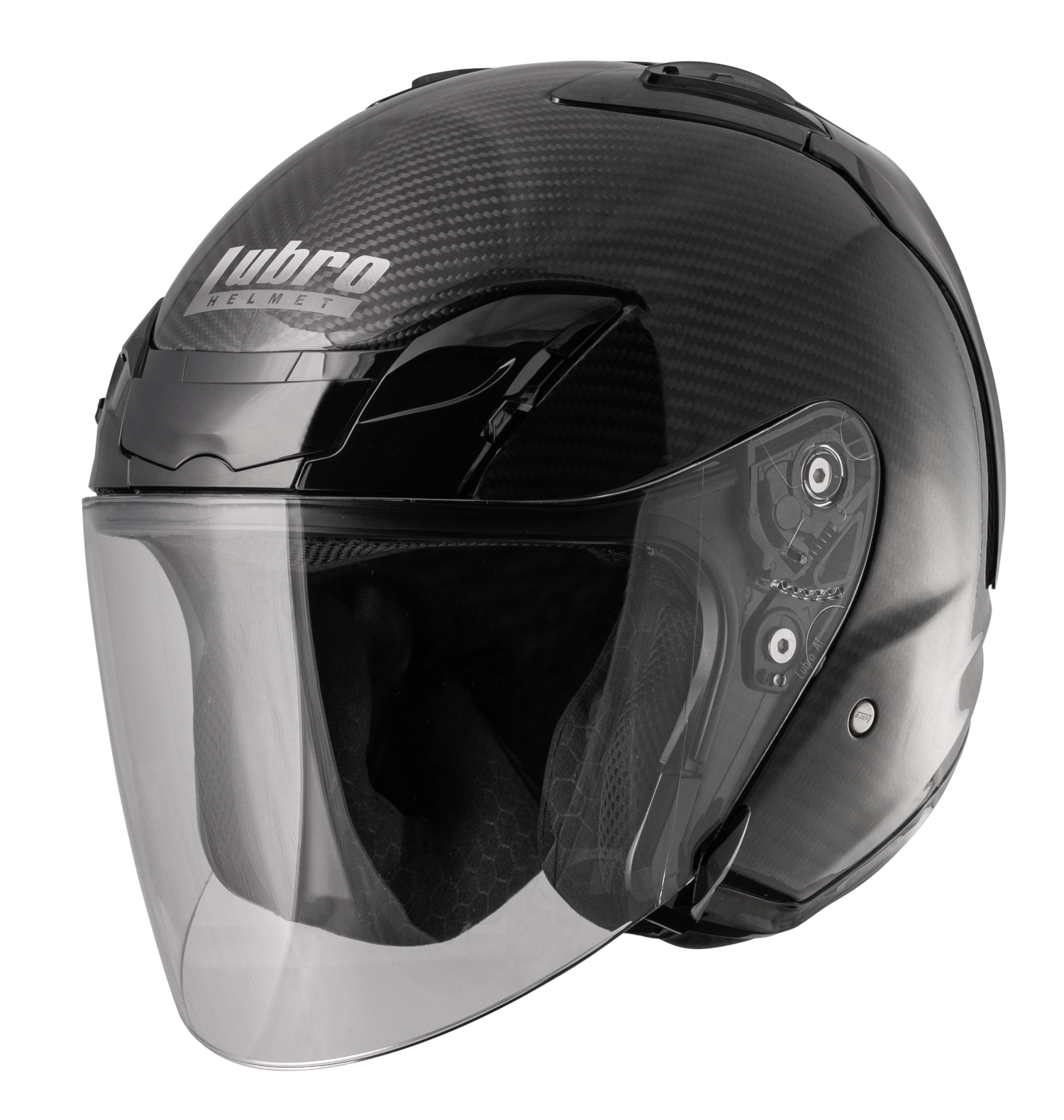 LUBRO AIR TECH 碳纖維 素色  四分之三罩式帽款 輕量帽款