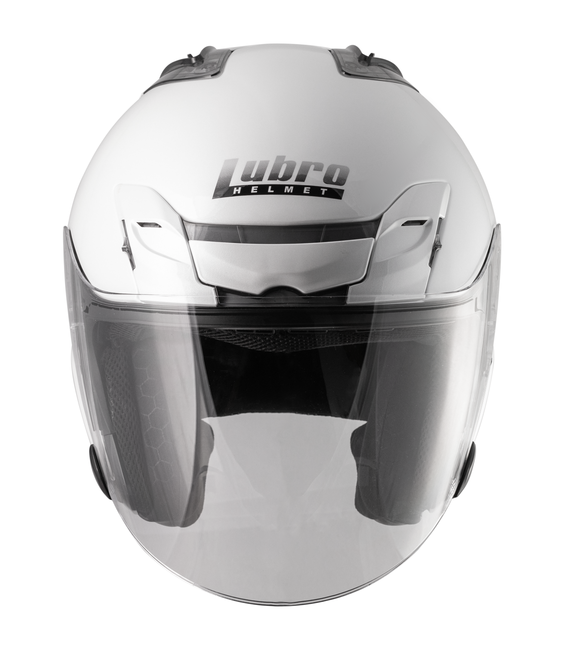 LUBRO AIR TECH 珍珠白 素色  四分之三罩式帽款