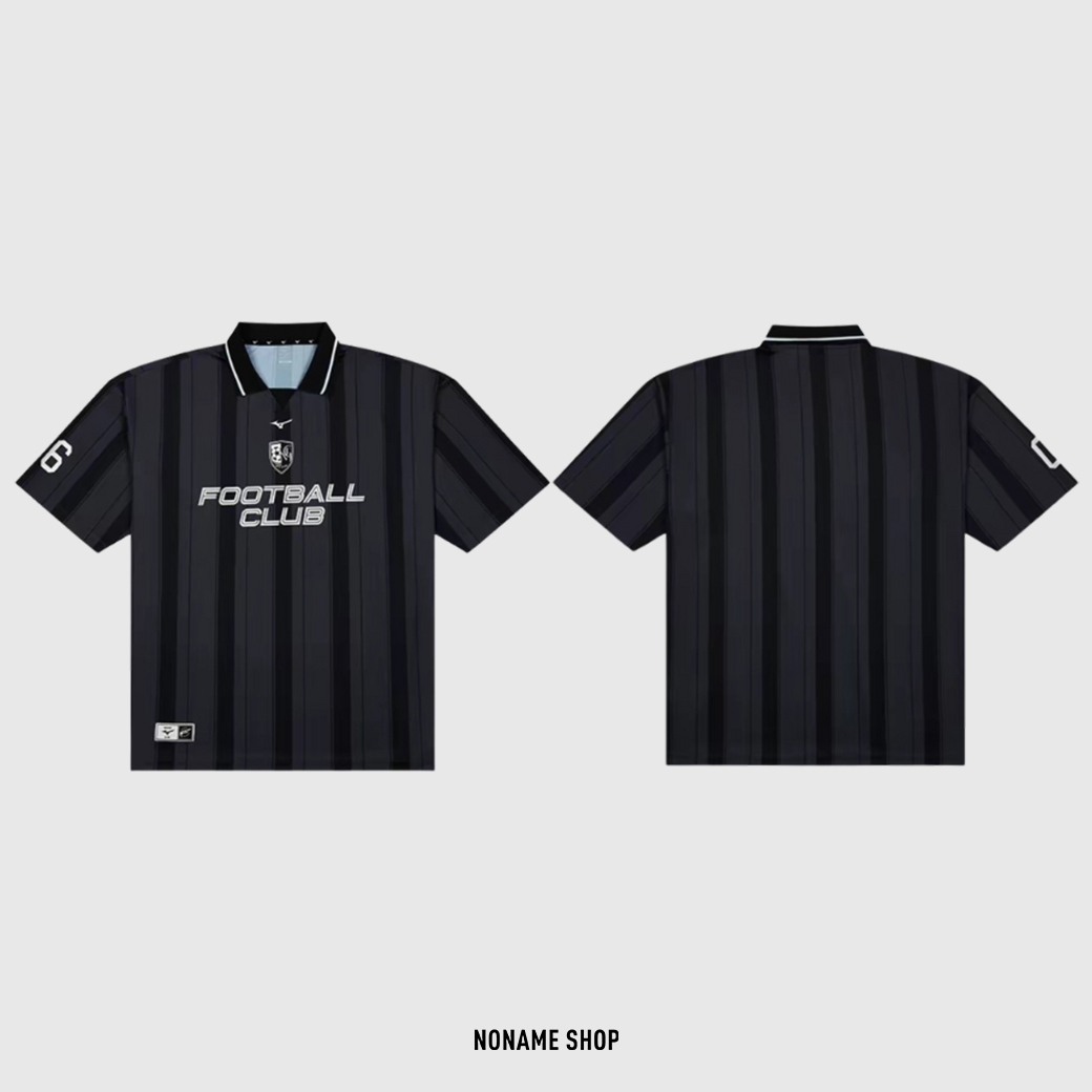 MIZUNO 美津濃 Essential系列 條紋 休閒 足球 上衣 短袖 (男款)