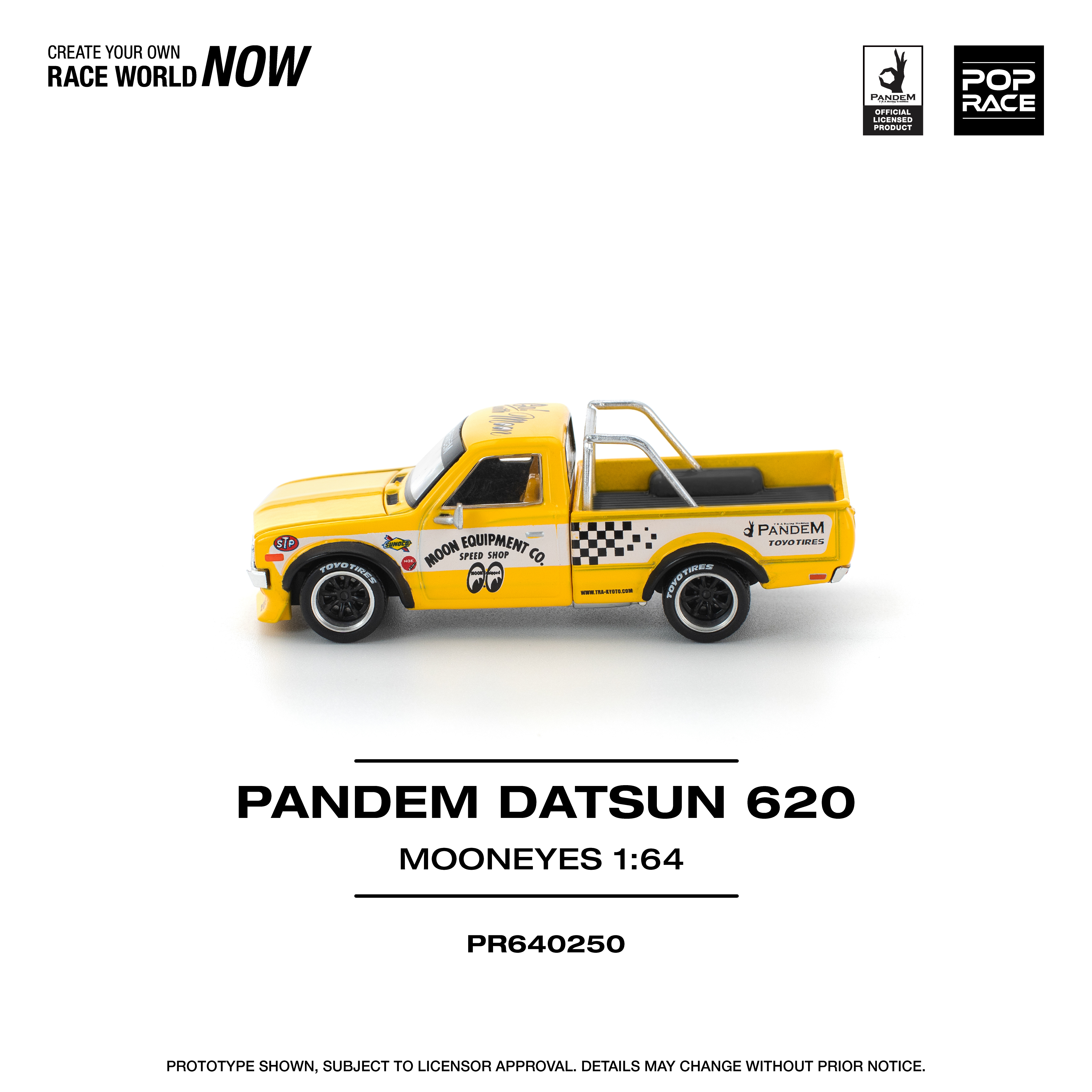 POPRACE 1/64 PANDEM DATSUN 620 - MOONEYES