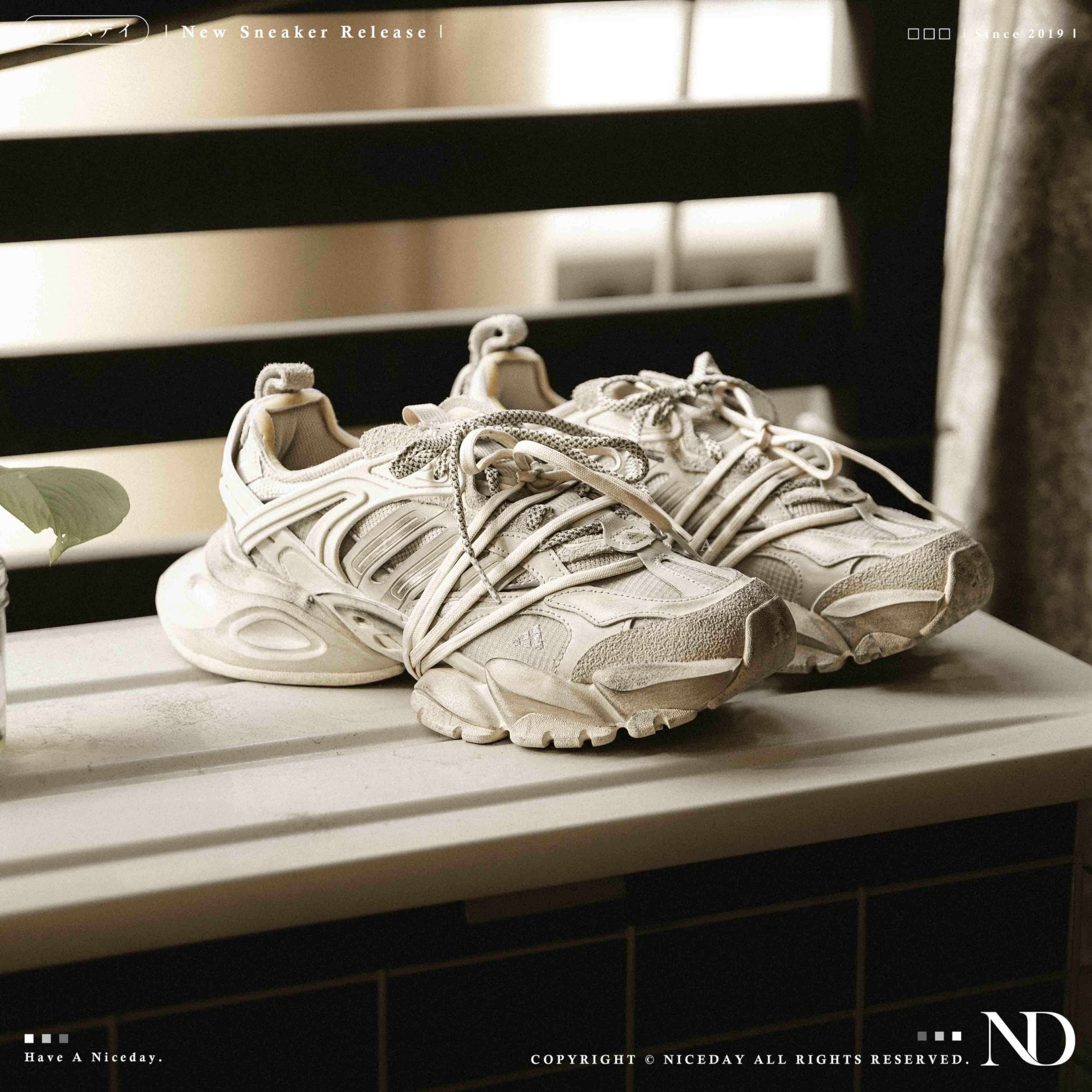 NICEDAY 代購 Adidas XLG Runner Deluxe "Vintage beige" 做舊 香檳米色  JR9632