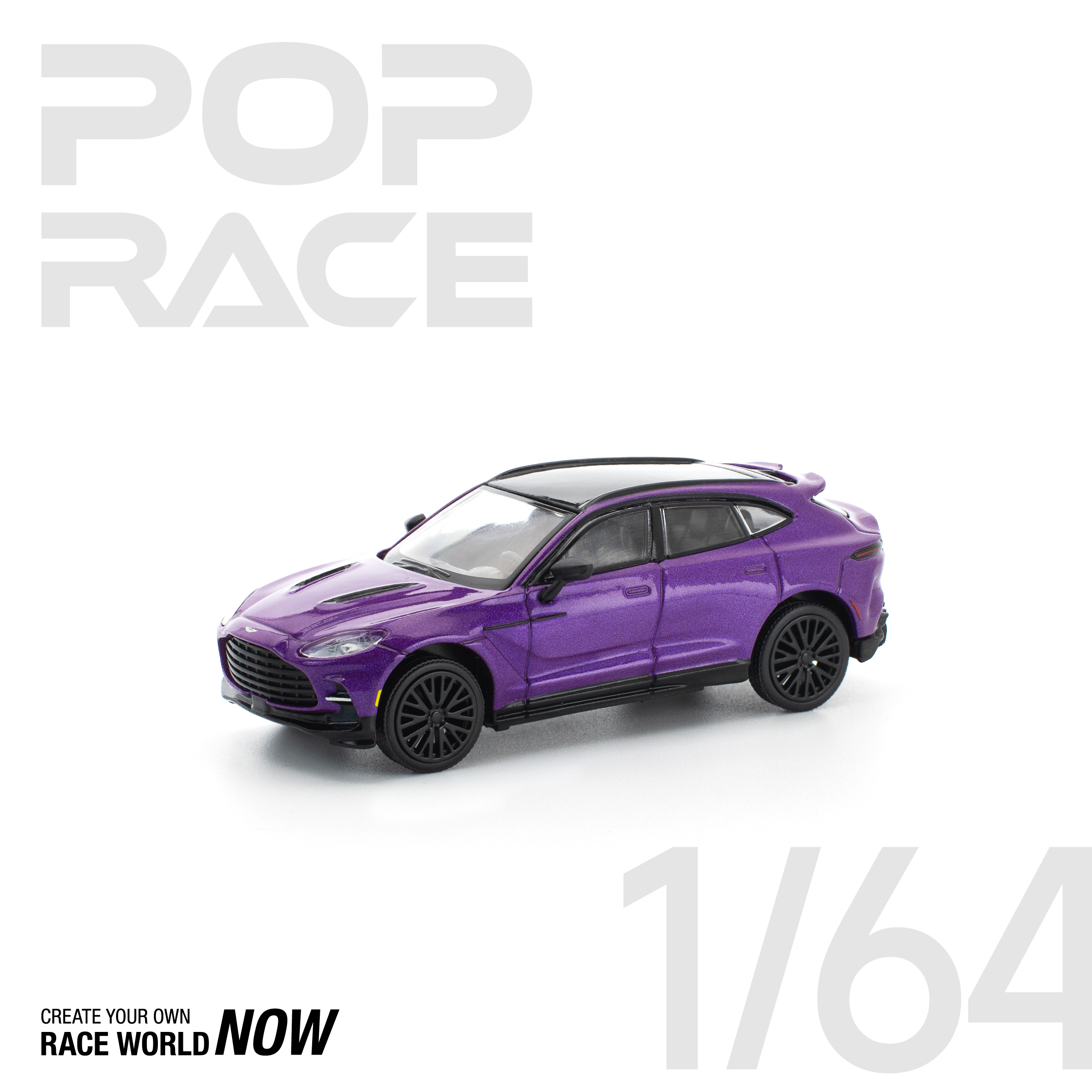 [預訂] POPRACE 1/64 ASTON MARTIN DBX 707 - STORM PURPLE