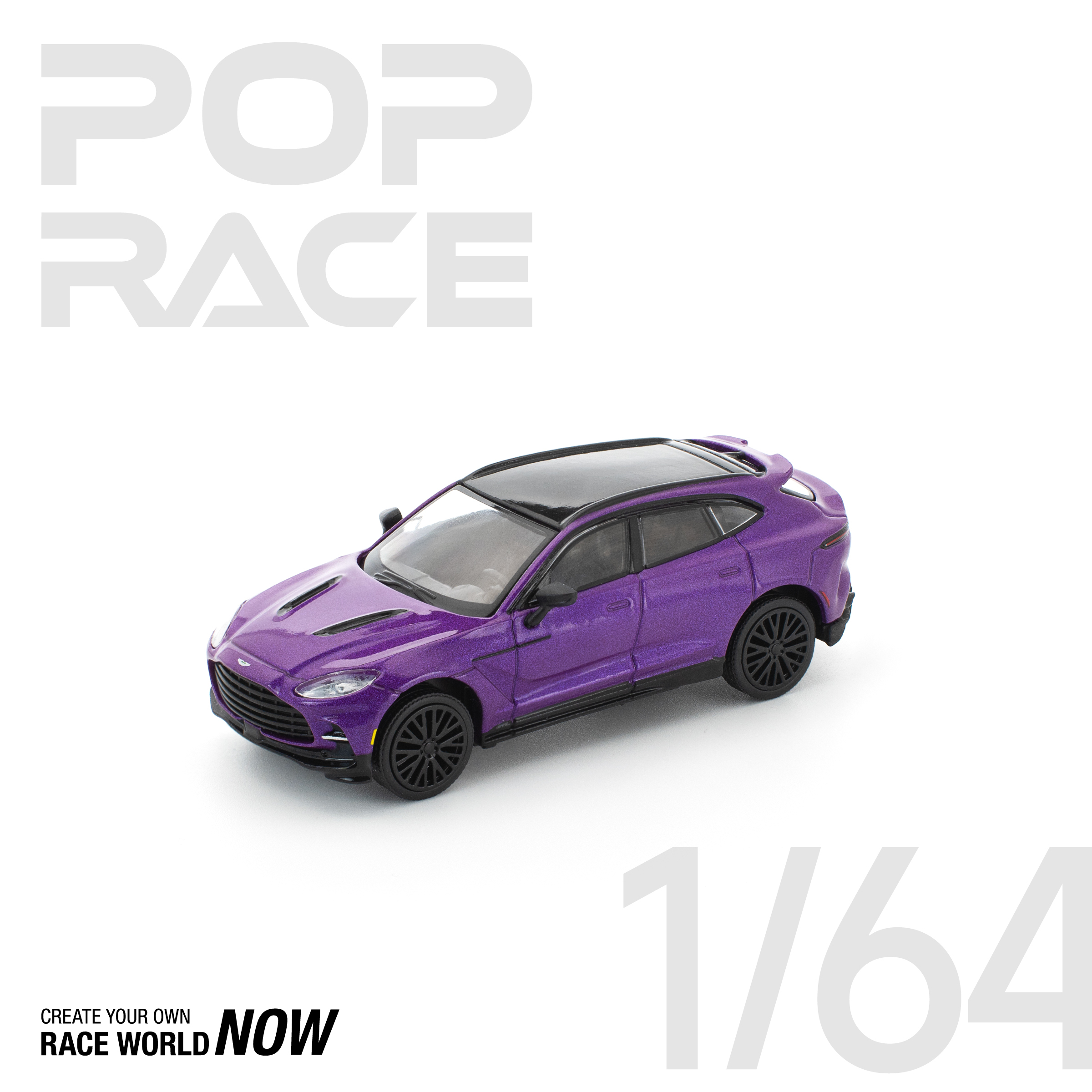 POPRACE 1/64 ASTON MARTIN DBX 707 - STORM PURPLE