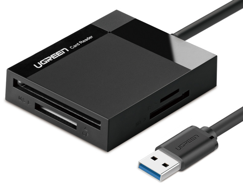Ugreen  USB 3.0 SD/CF/MS/TF 卡高速讀咭器_CR125-30333