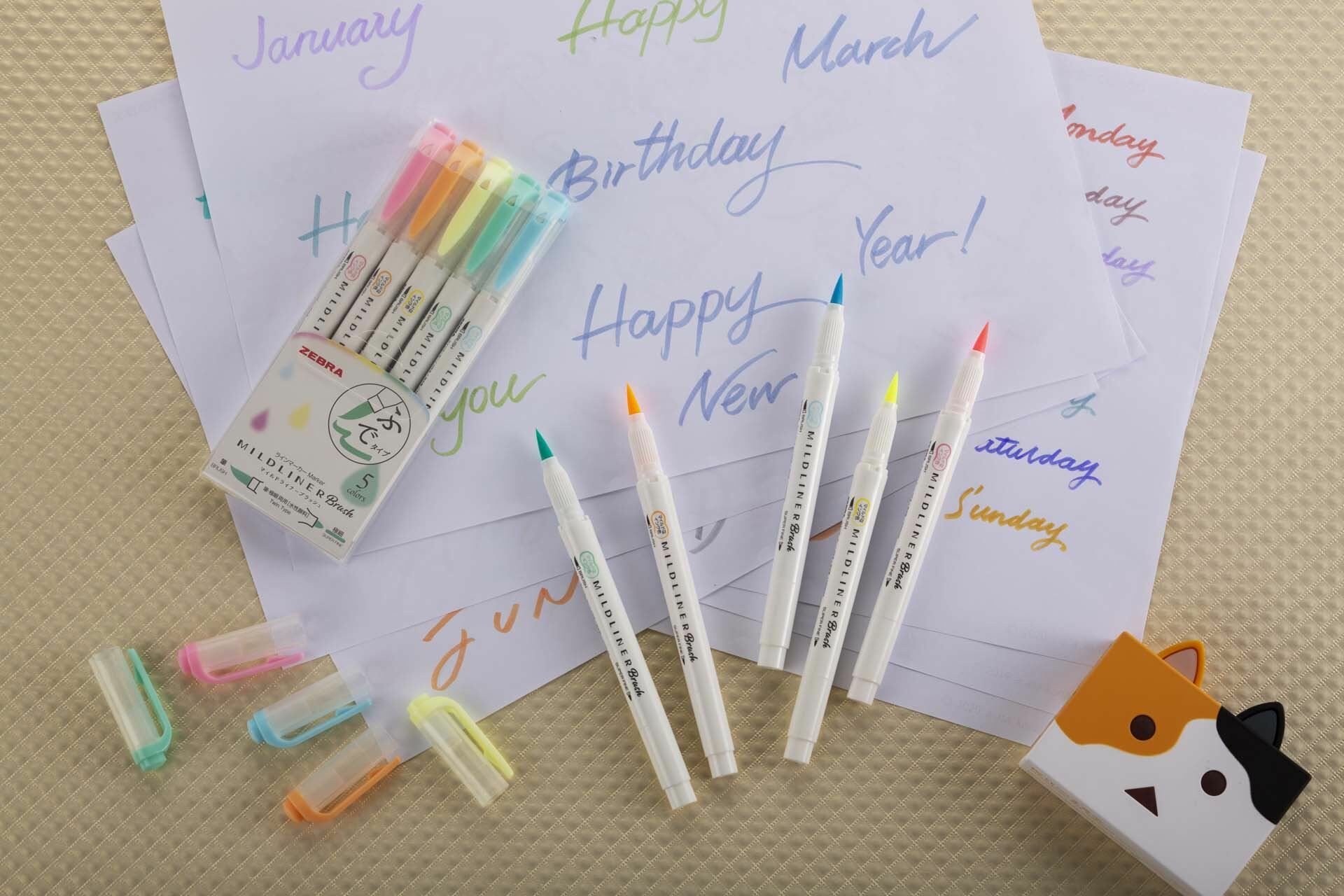 ZEBRA MildLinder brush軟毛雙頭螢光筆