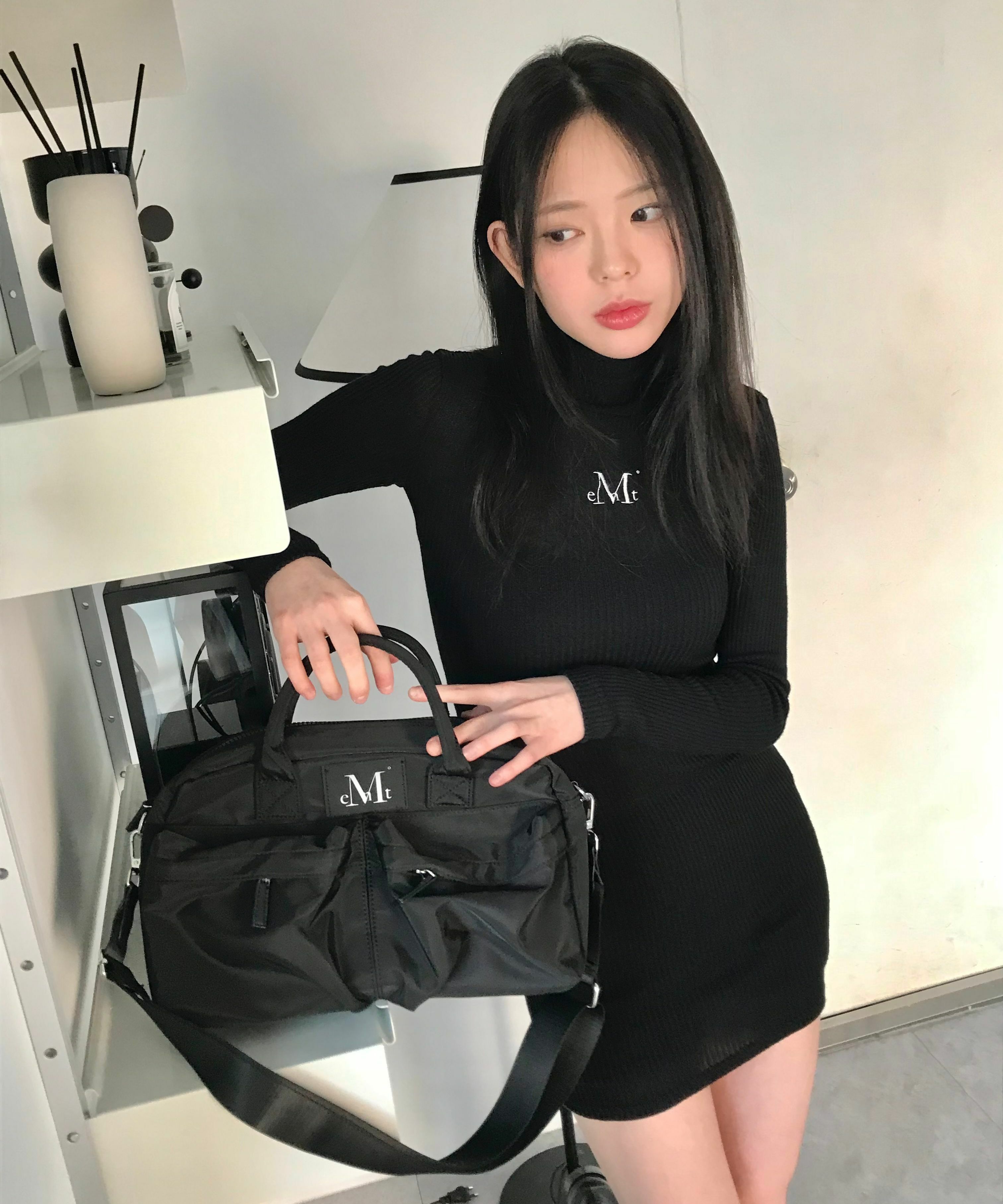 MUCENT LETIE SIGNATURE 3WAY DOUBLE POCKET CROSS BAG UNISEX