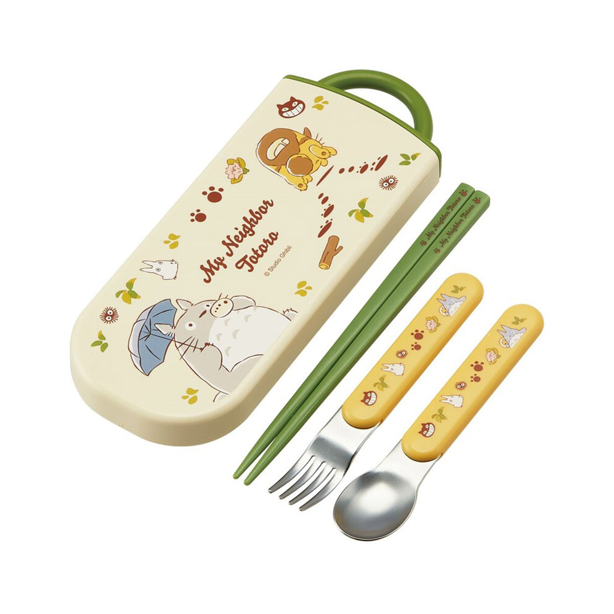 日本品牌 Skater 龍貓 筷子更叉子連盒 -TACC2AG