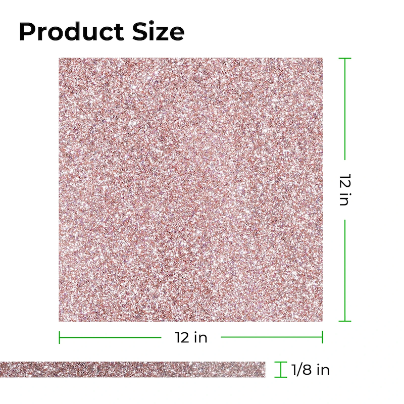 DTSL_Makeblock xTool 3mm Rose Gold Glitter Acrylic_Size