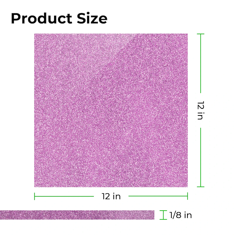 DTSL_Makeblock xTool 3mm Pink Glitter Acrylic_Size