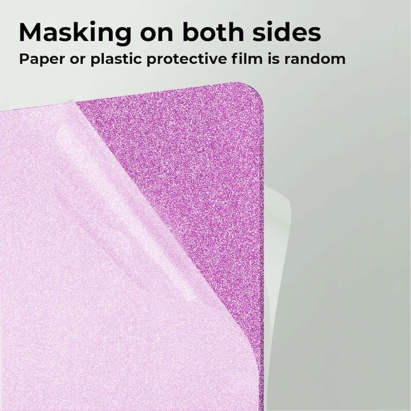 DTSL_Makeblock xTool 3mm Pink Glitter Acrylic_Masking on Both Sides