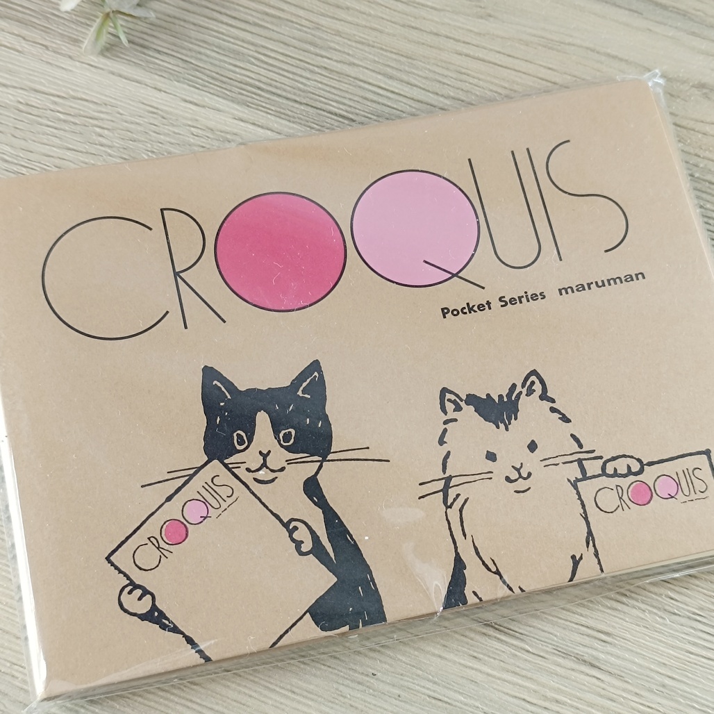 日本Maruman．Sketch Book  迷你素描本 雙重貓貓 S162SB-24