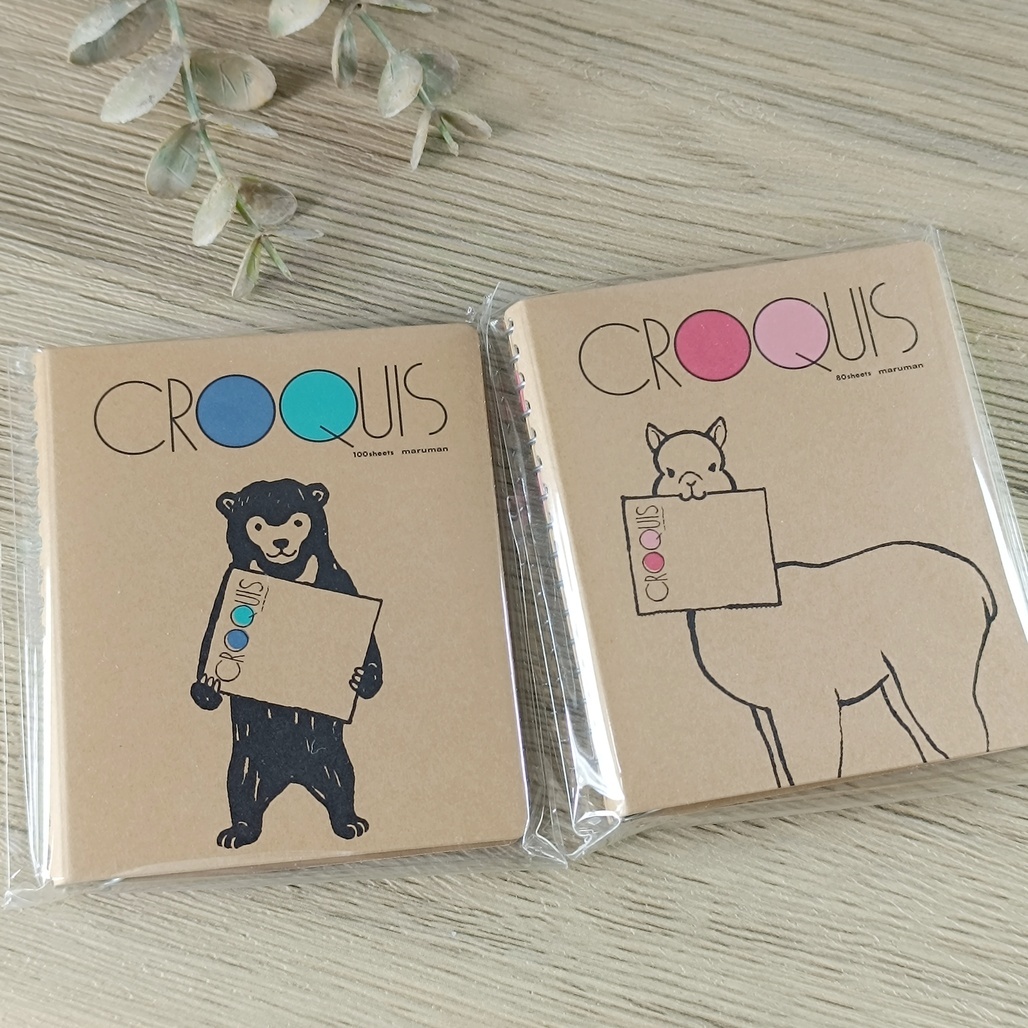 日本Maruman．Sketch Book  迷你素描本 熊/羊駝