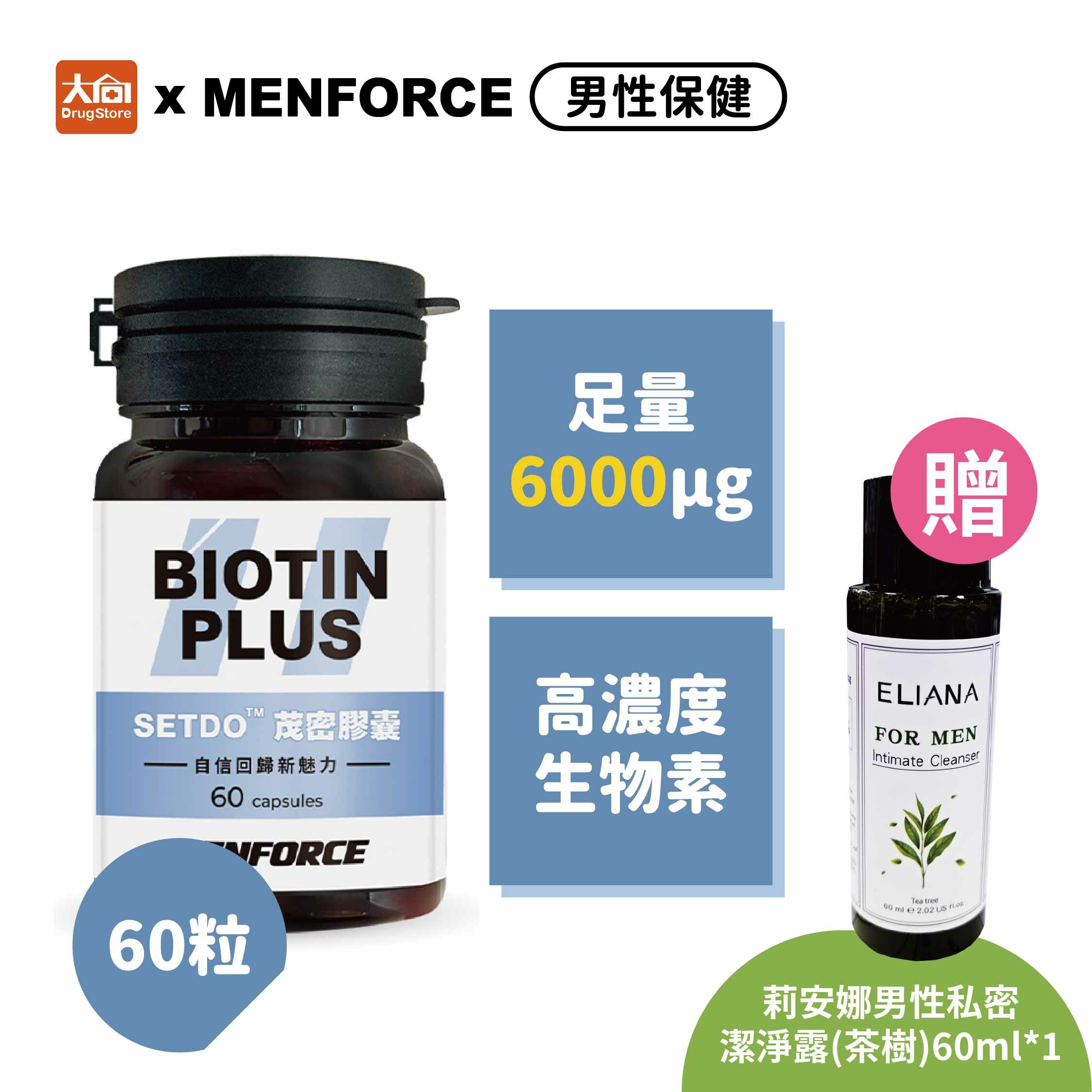 MENFORCE SETDO™茂密膠囊(60粒/瓶)