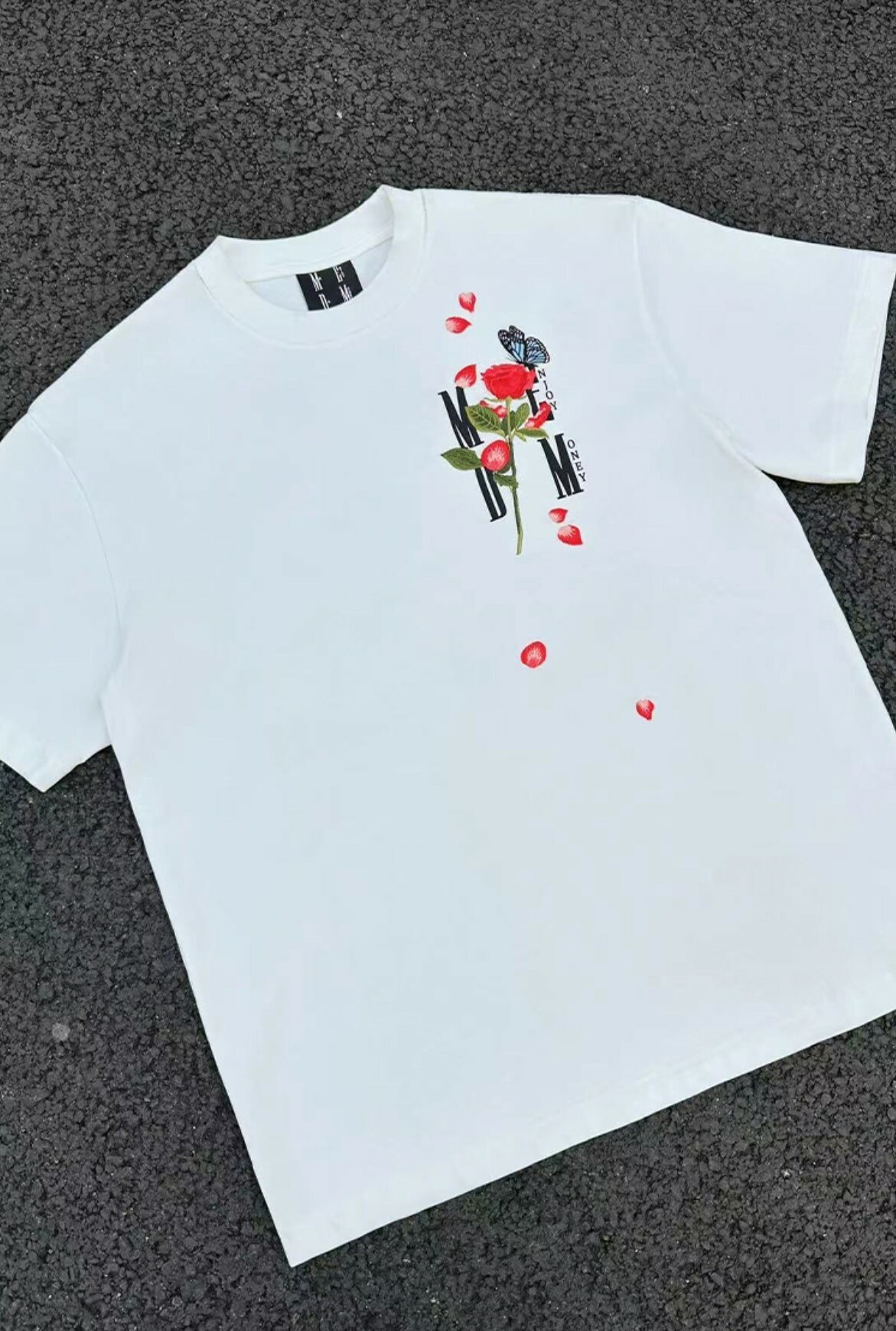 MEDM 蝴蝶落花 刺繡 短袖 T