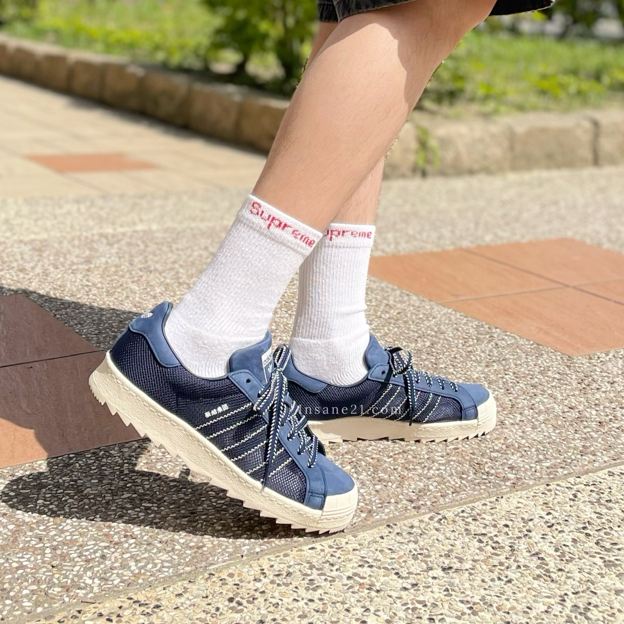 CLOT x ADIDAS SUPERSTAR 海軍藍 陳冠希聯名 休閒鞋 藍呼吸 IH3644