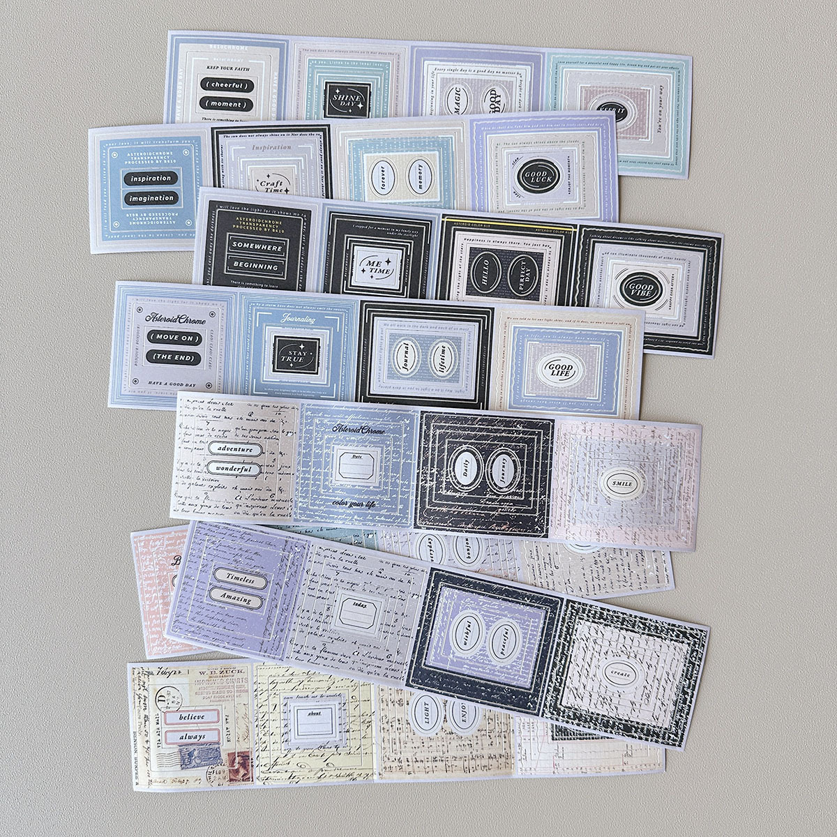 小行星B610．片段:第三章(新版) 6cm刀模模造紙膠帶 <整捲/分裝>