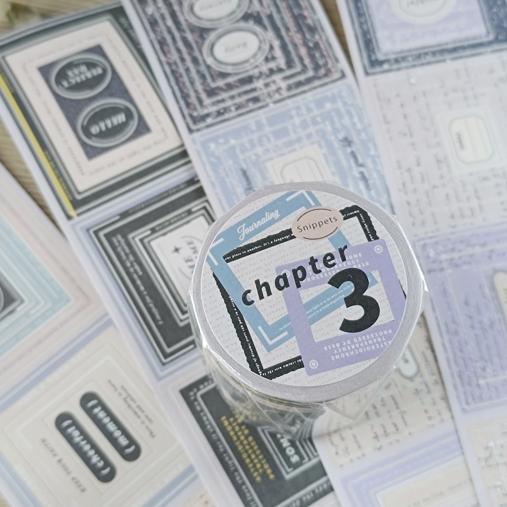 小行星B610．片段:第三章(新版) 6cm刀模模造紙膠帶 <整捲/分裝>