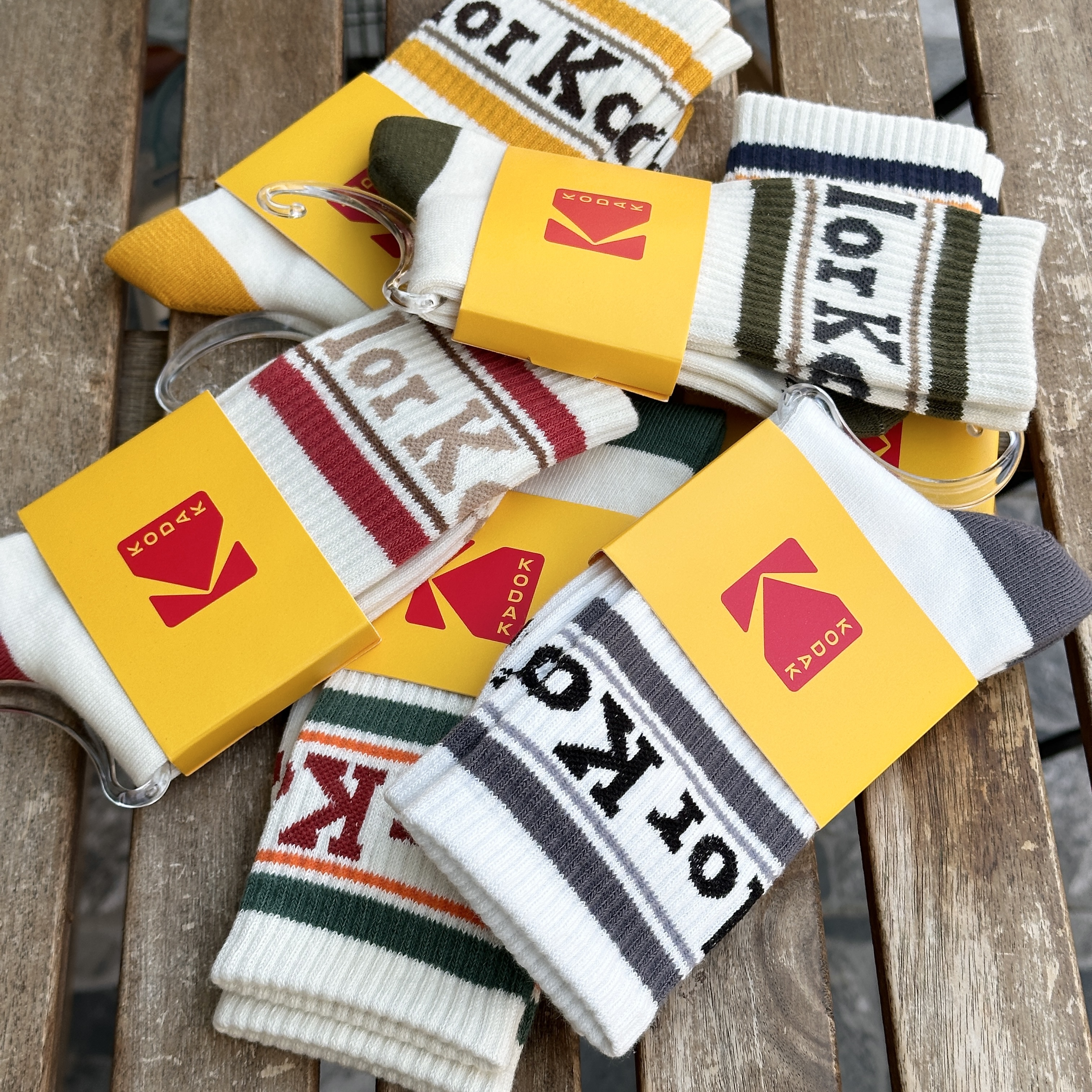 【現貨】Kodak 柯達 條紋 logo襪 襪子 K4343LSC22｜K5143LSC22｜K5343LSC22