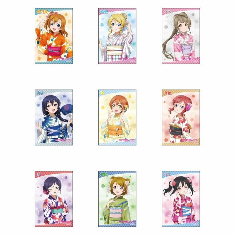 Love Live!日版浴衣系列方形胸章-9款隨機