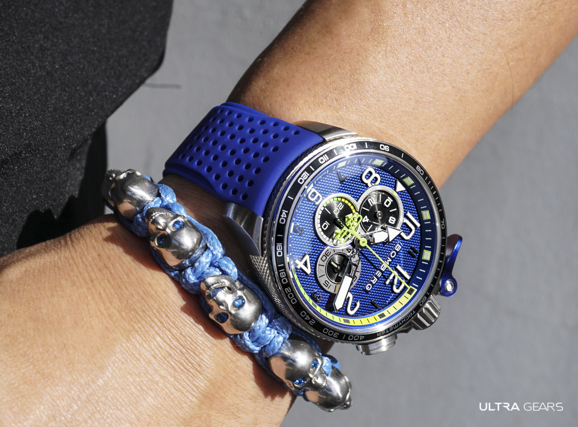 BOMBERG_BOLT-68 Racing_全鋼藍面XL賽車計時碼錶_BS45CHSP.059-9.10