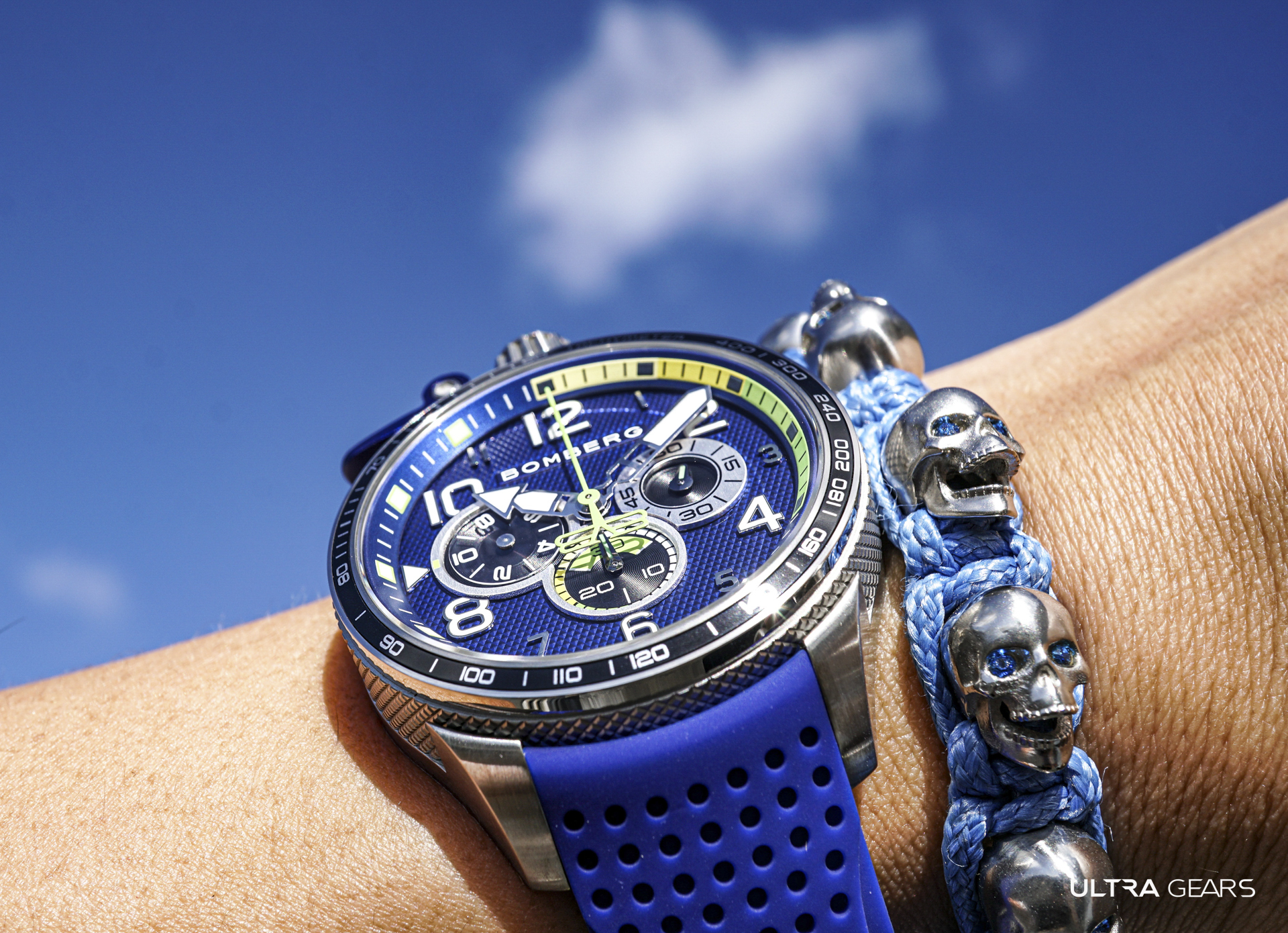 BOMBERG_BOLT-68 Racing_全鋼藍面XL賽車計時碼錶_BS45CHSP.059-9.10