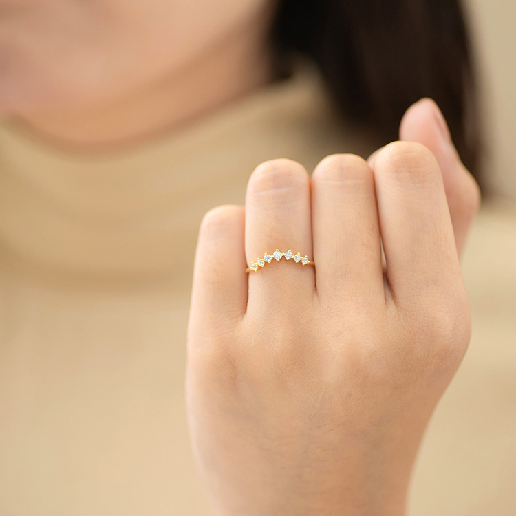 鑽石18K疊戴戒指