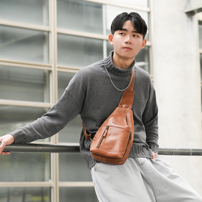 輕盈收納單肩斜背包-四色(5417)