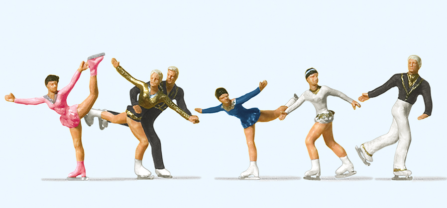 Preiser迷你小人 10314花式溜冰