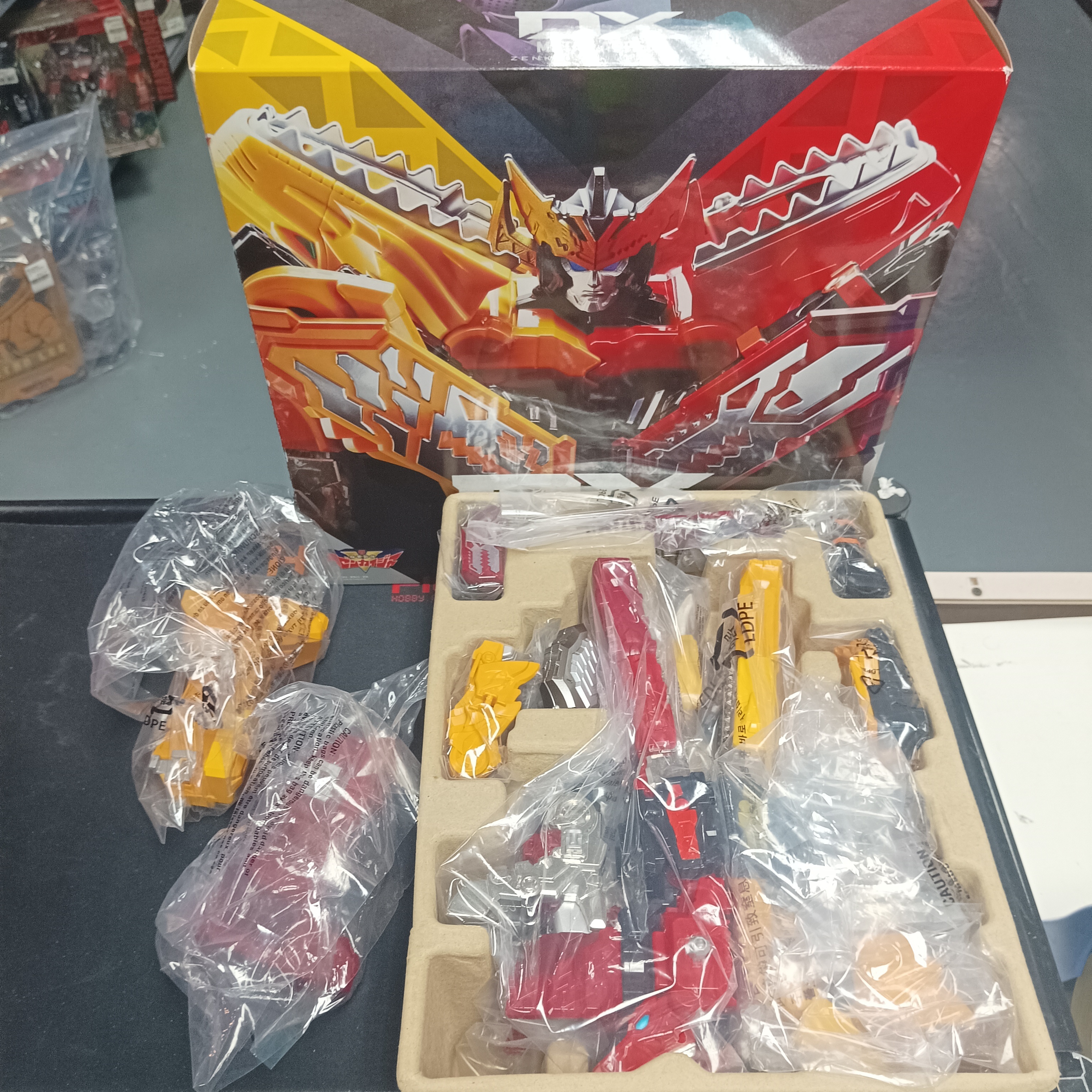 戰隊系列-BANDAI 暴太郎戰隊 DX超合金 DX全界王 侏羅獅王套組