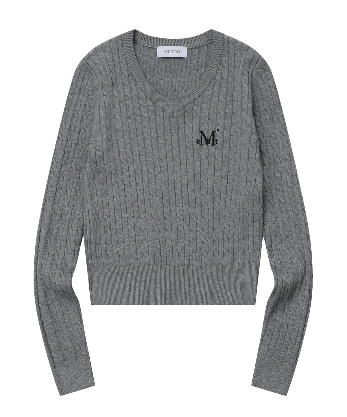 MUCENT PRIMROSE V-NECK CROP KNIT